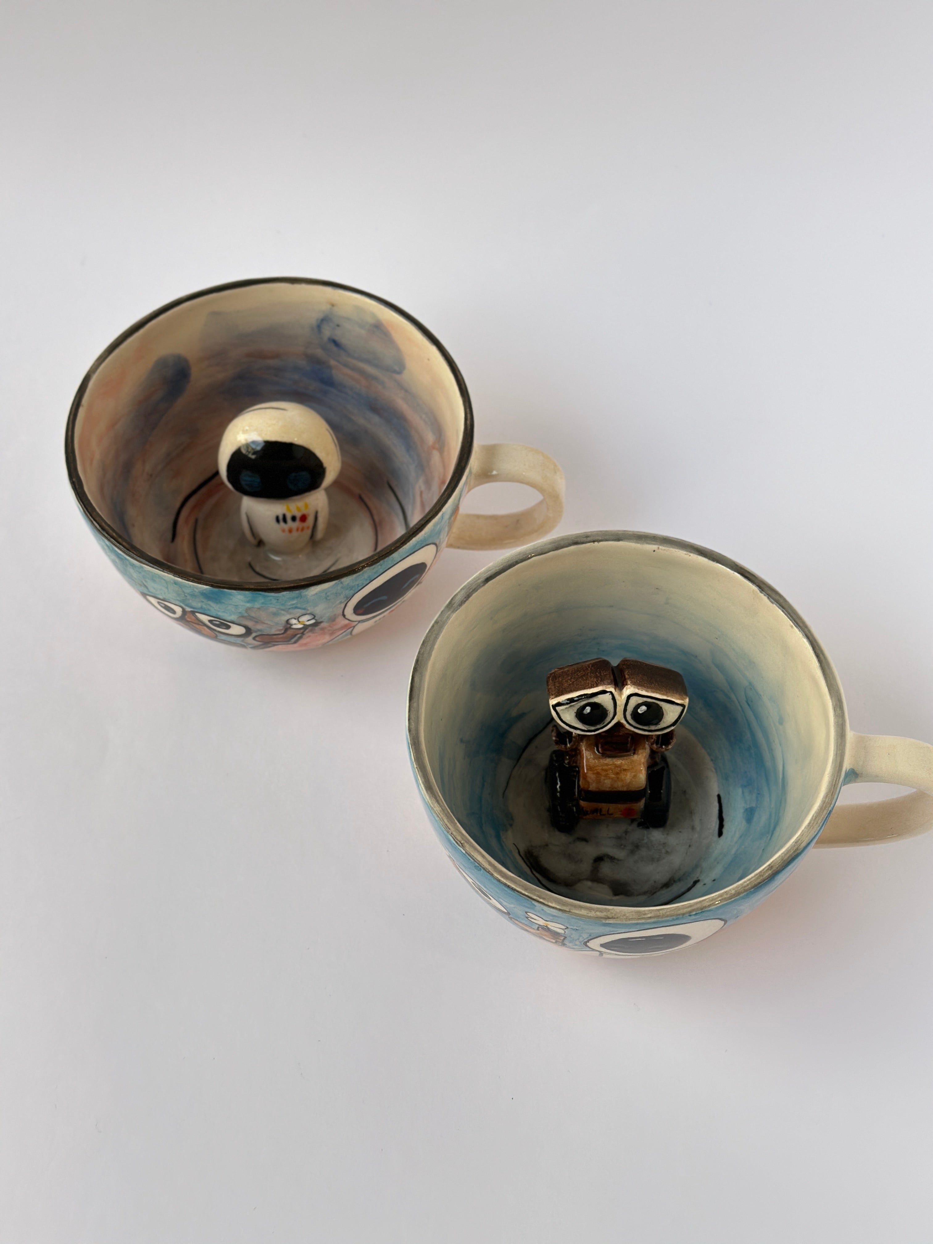 WALL-E handmade mugs