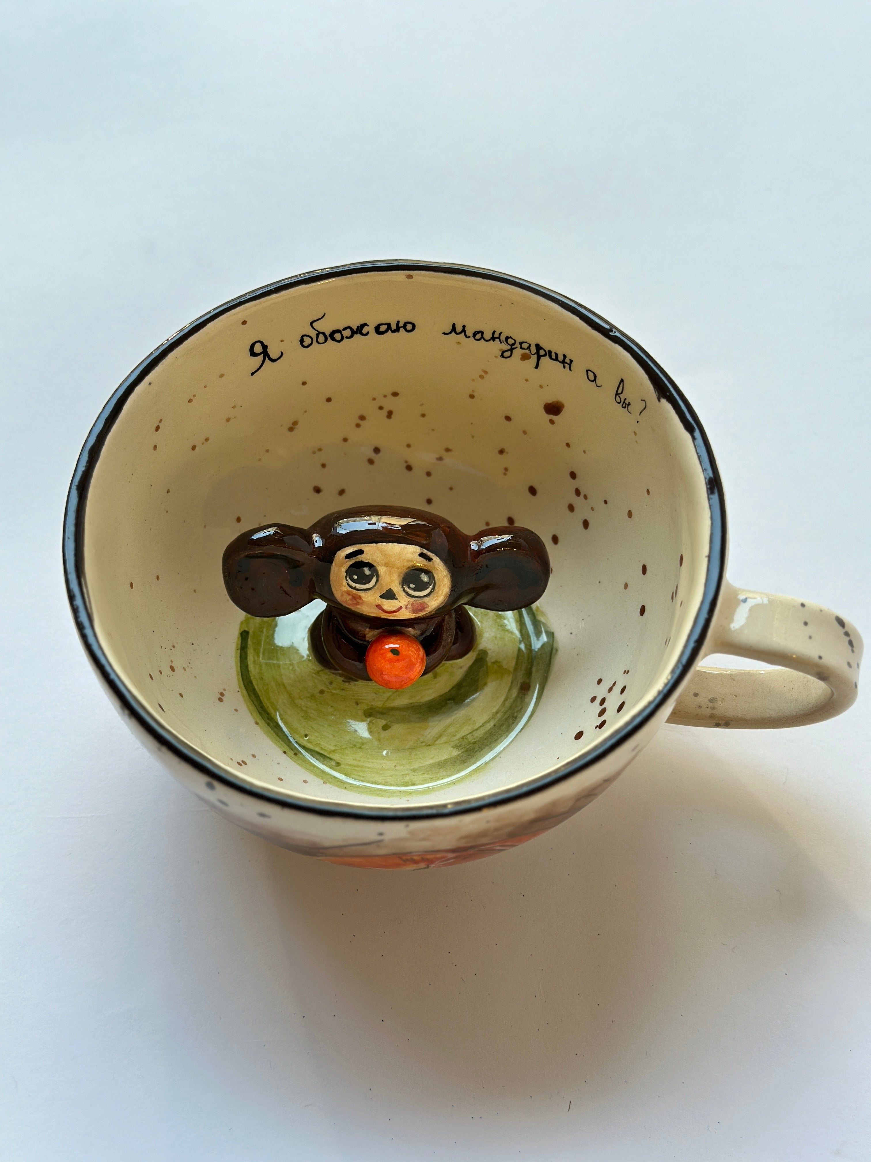 Cheburashka handmade mug
