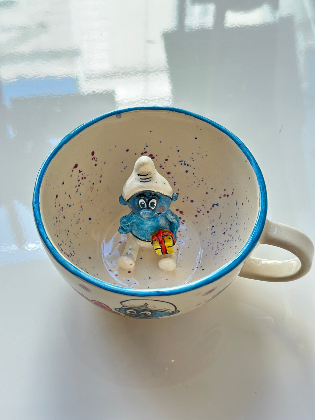 Figurine mug from the Smurfs movie🩵