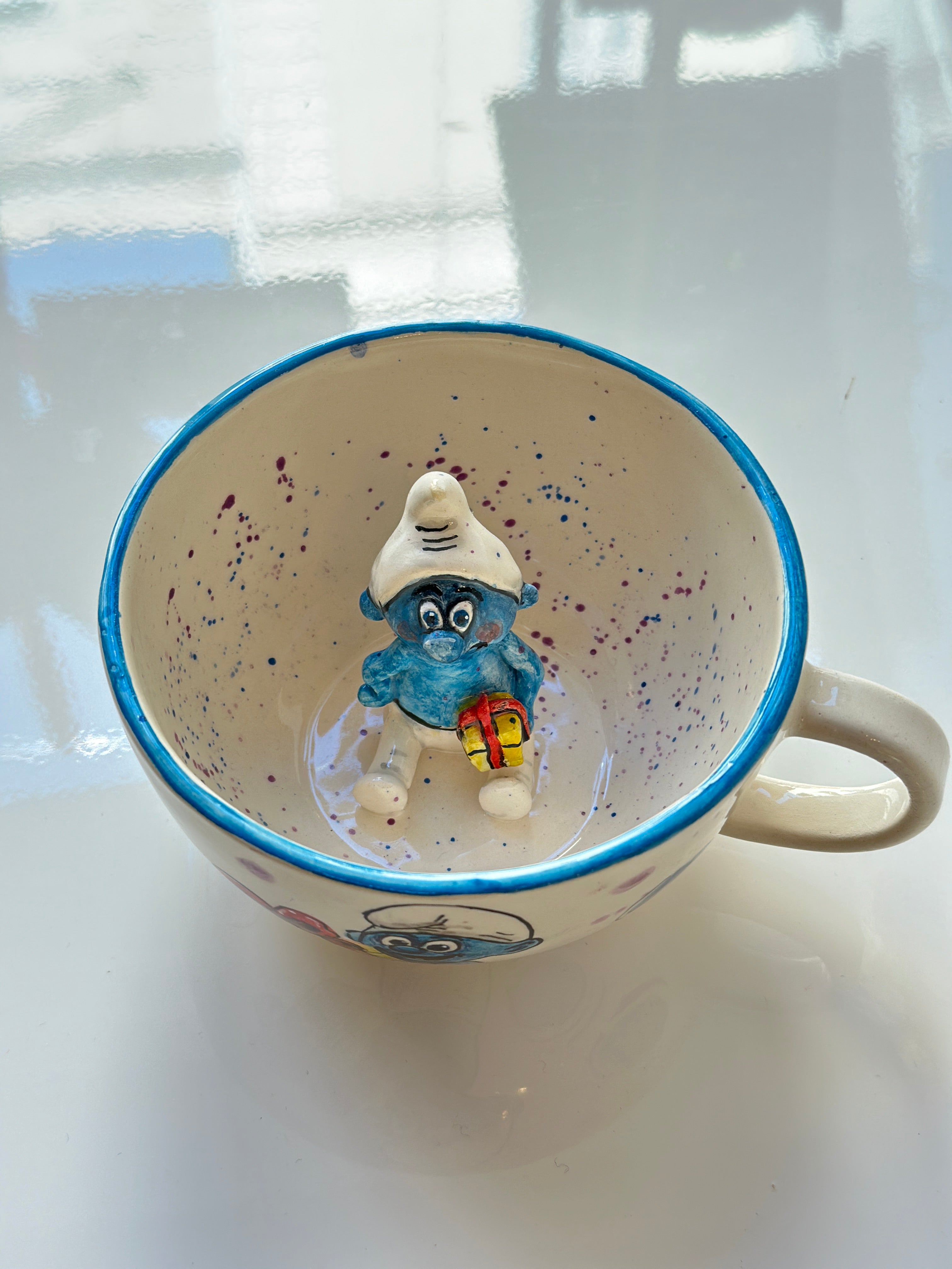 Figurine mug from the Smurfs movie🩵
