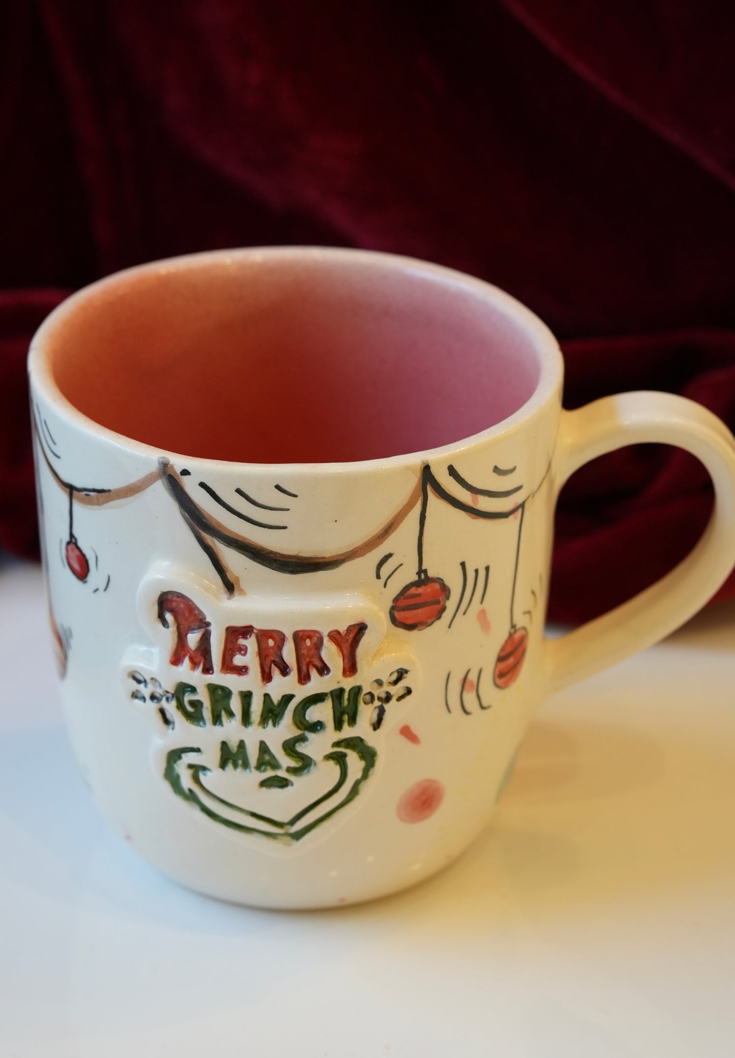 Grinch handmade mug