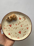 Handmade plate cat