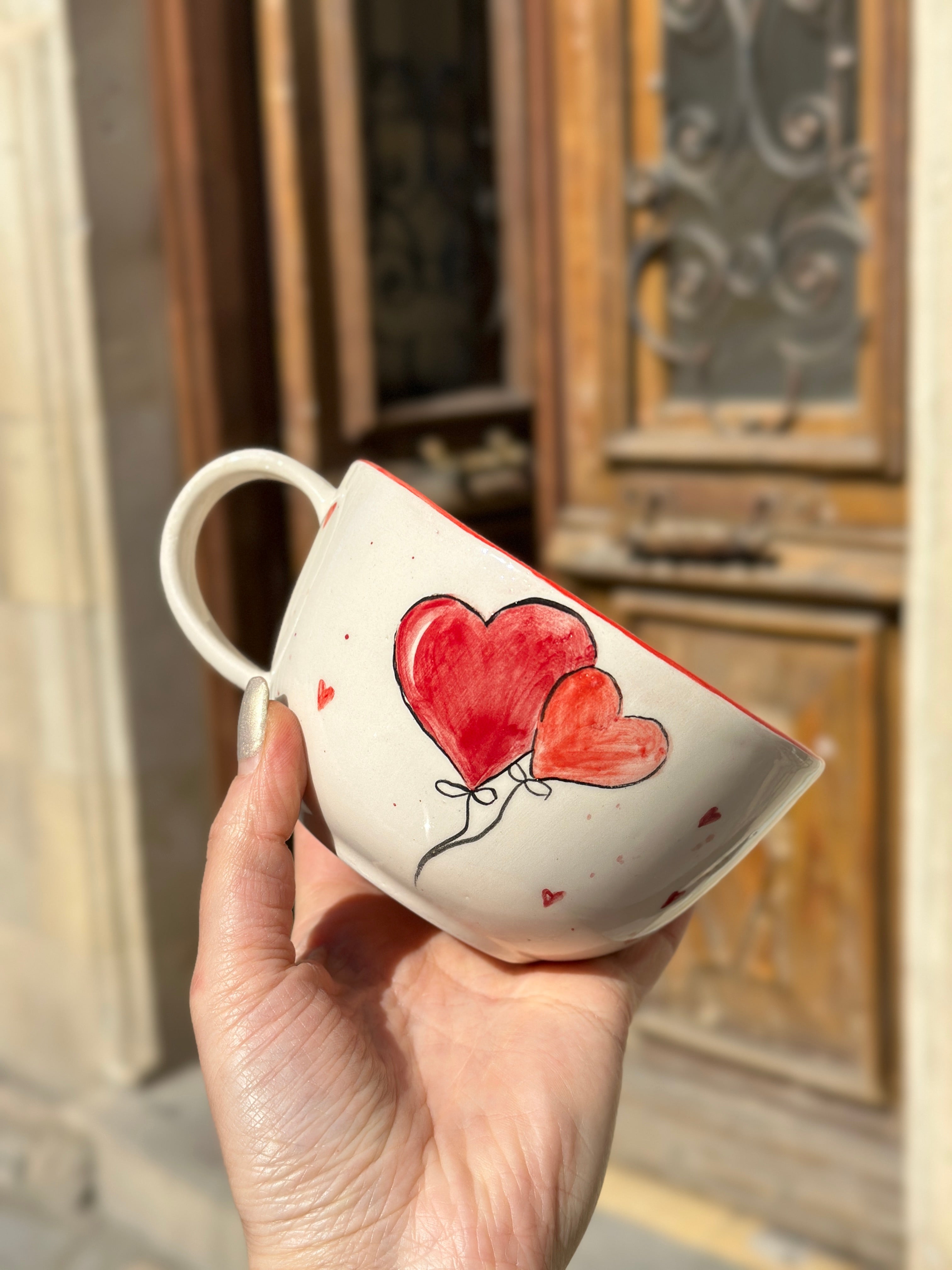 Love mug handmade