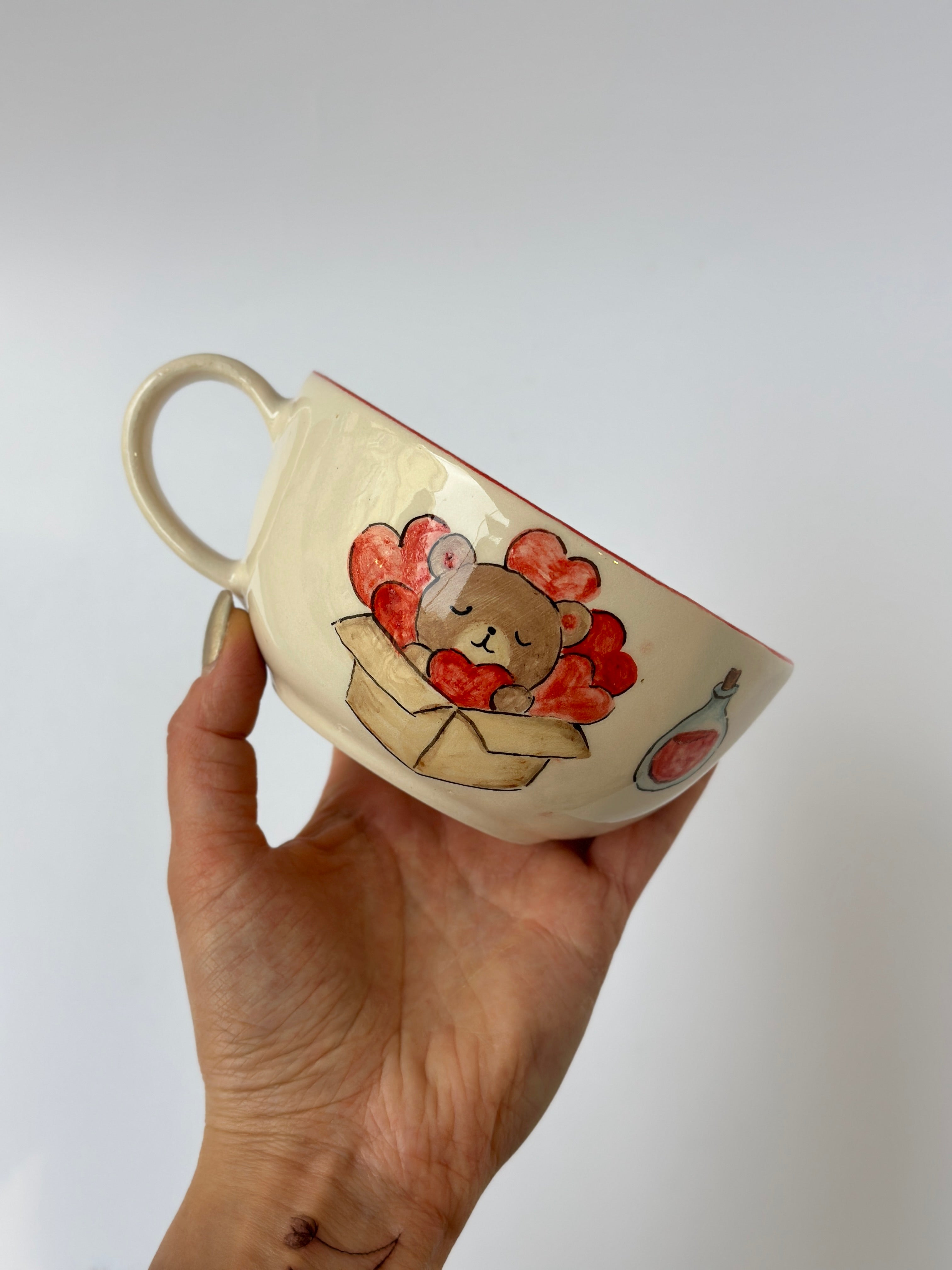 Teddy handmade mug