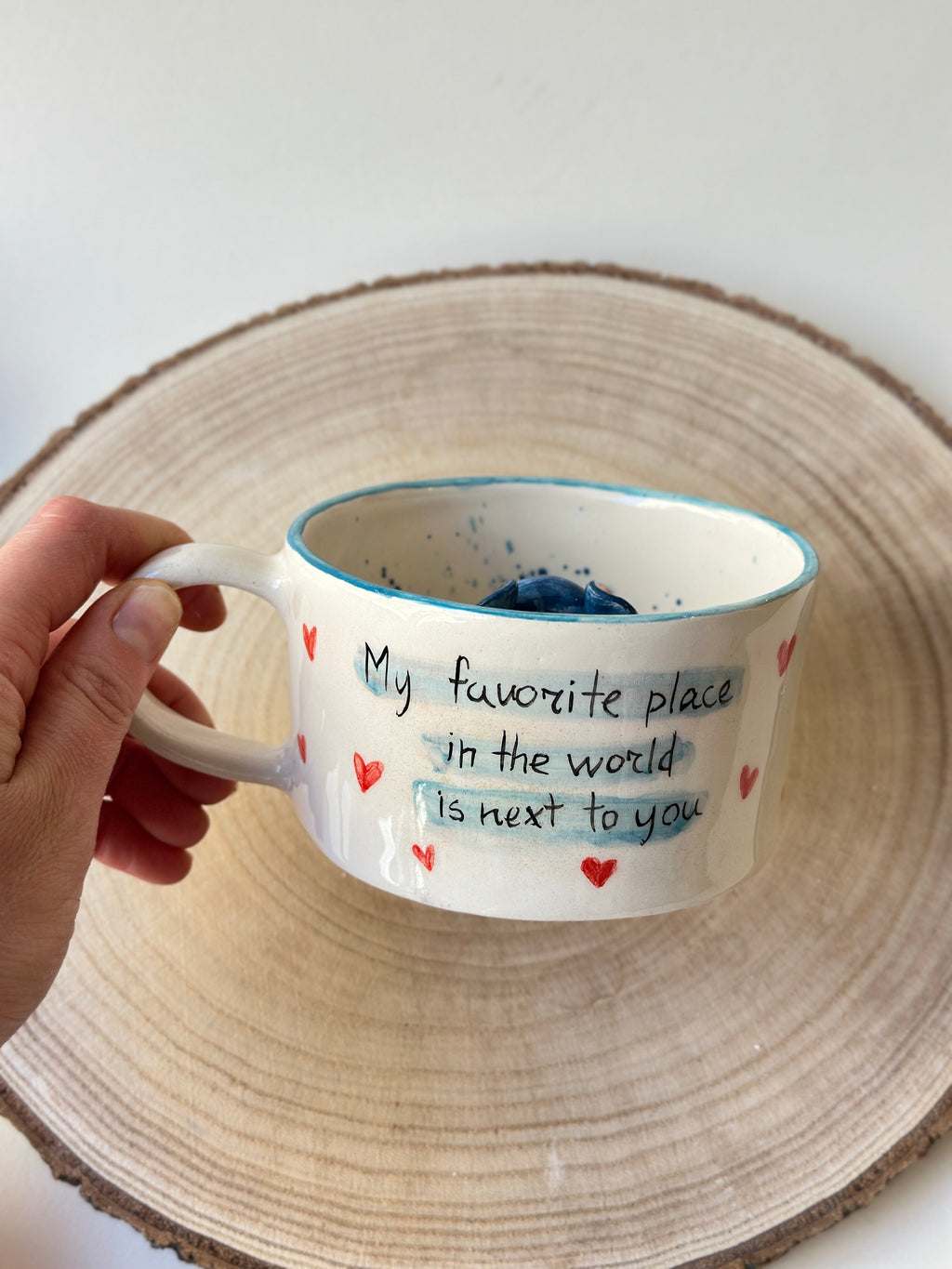 Stitch handmade mug