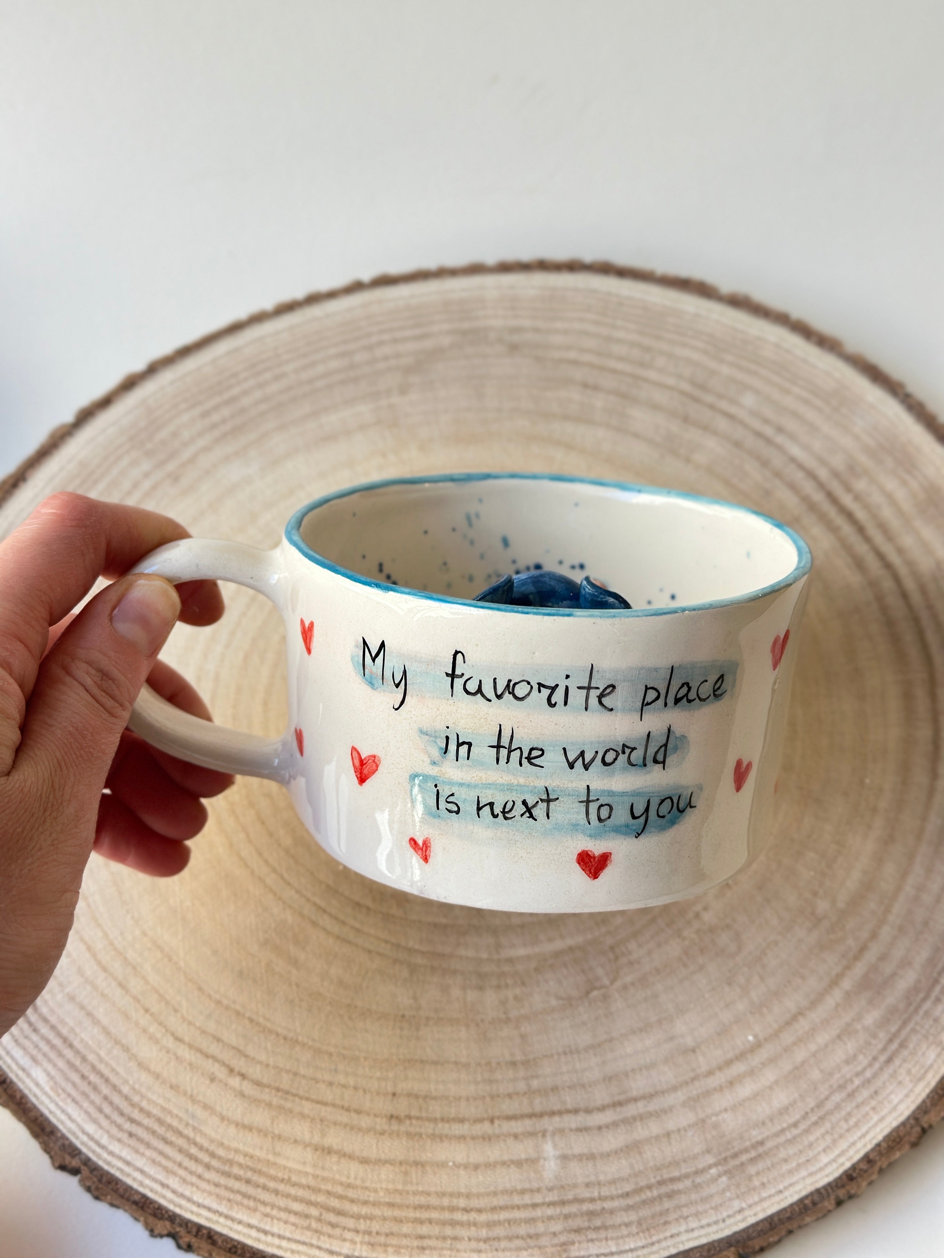 Stitch handmade mug