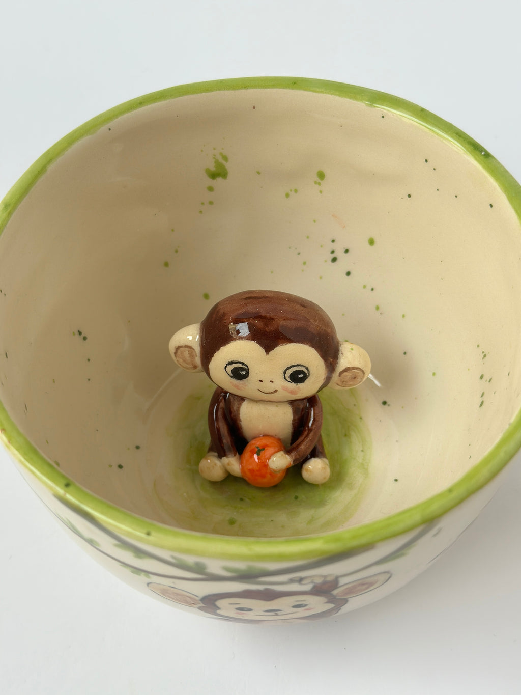 Monkey handmade mug