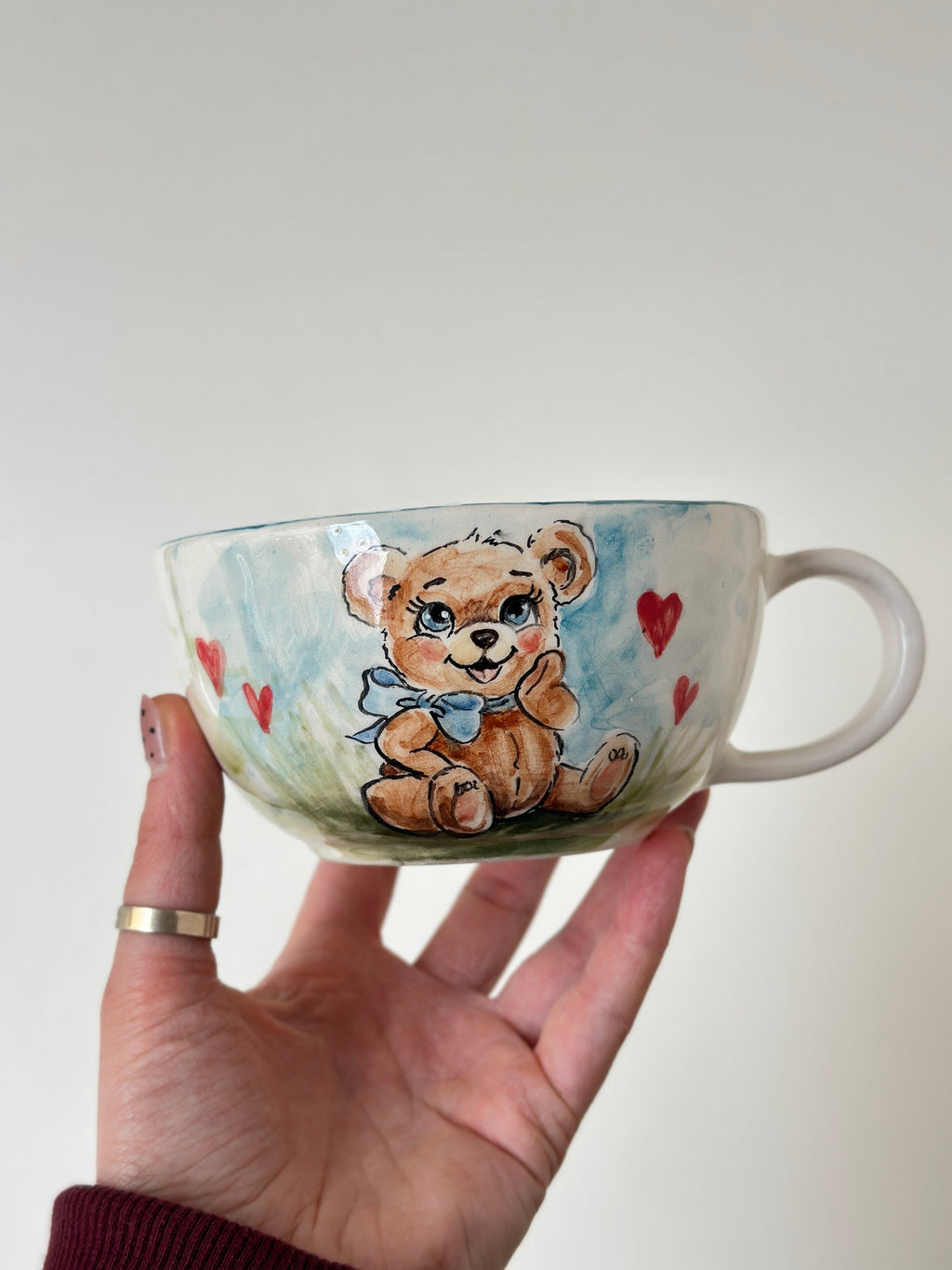 Teddy handmade mug