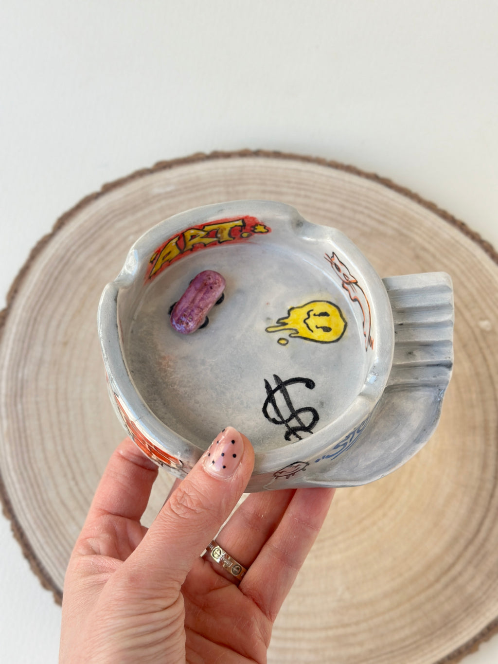 Handmade ashtray