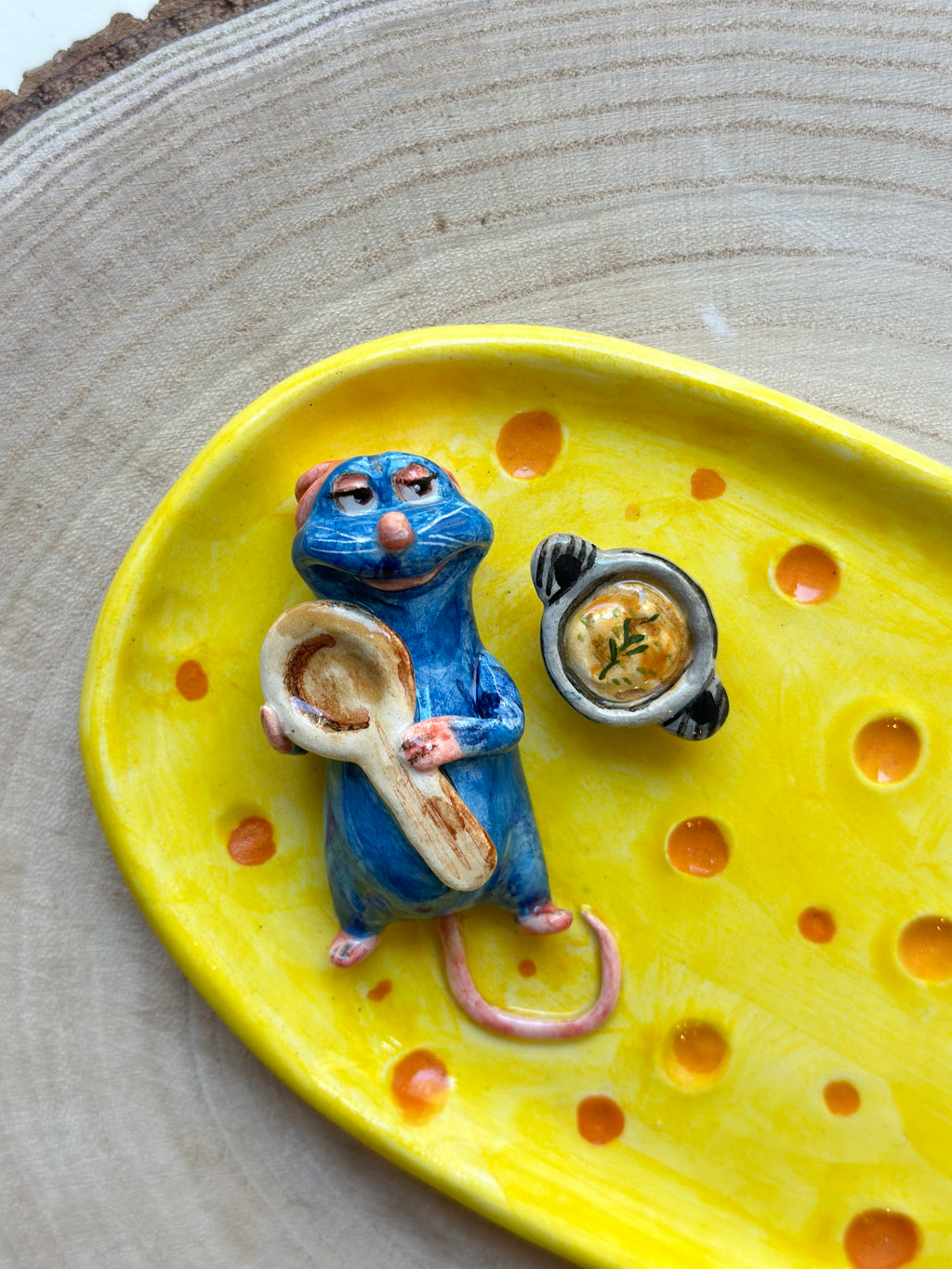 Ratatouille handmade plate (20x11)