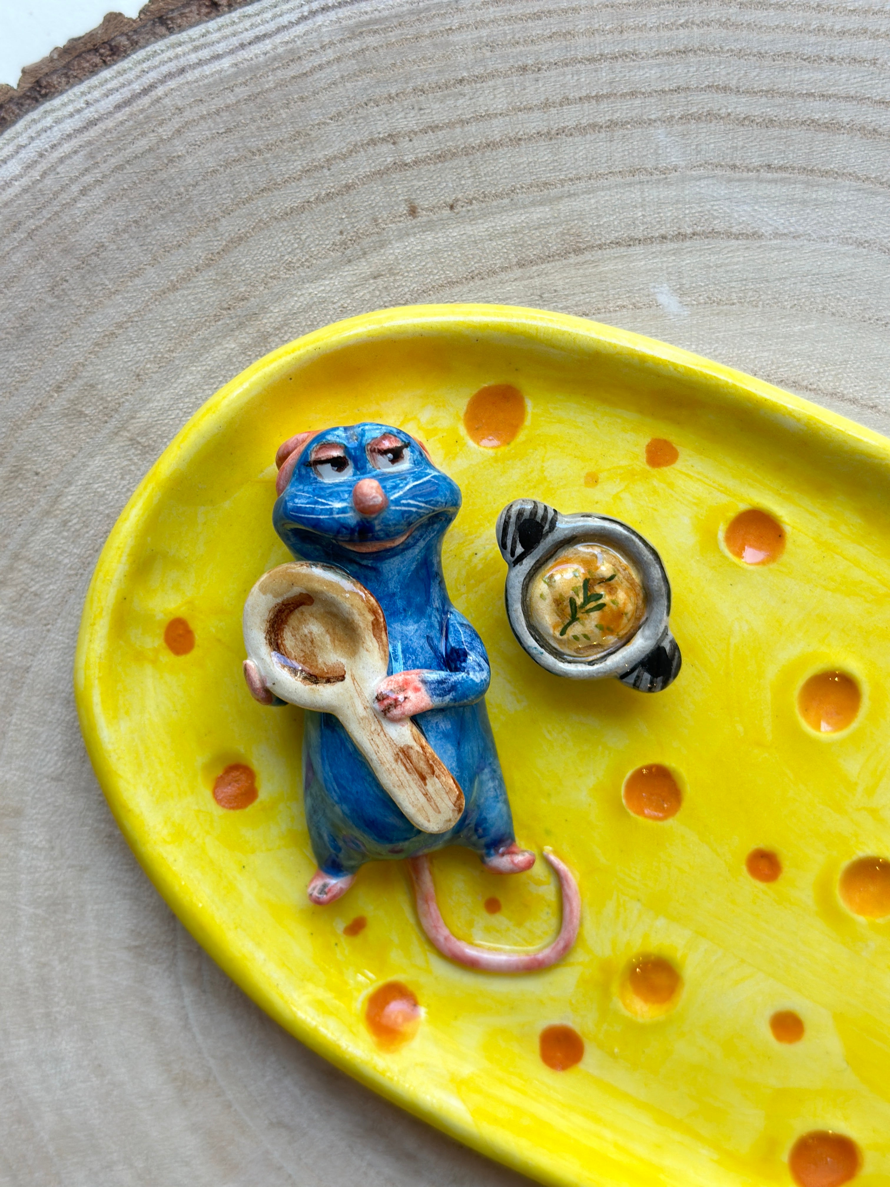 Ratatouille handmade plate (20x11)
