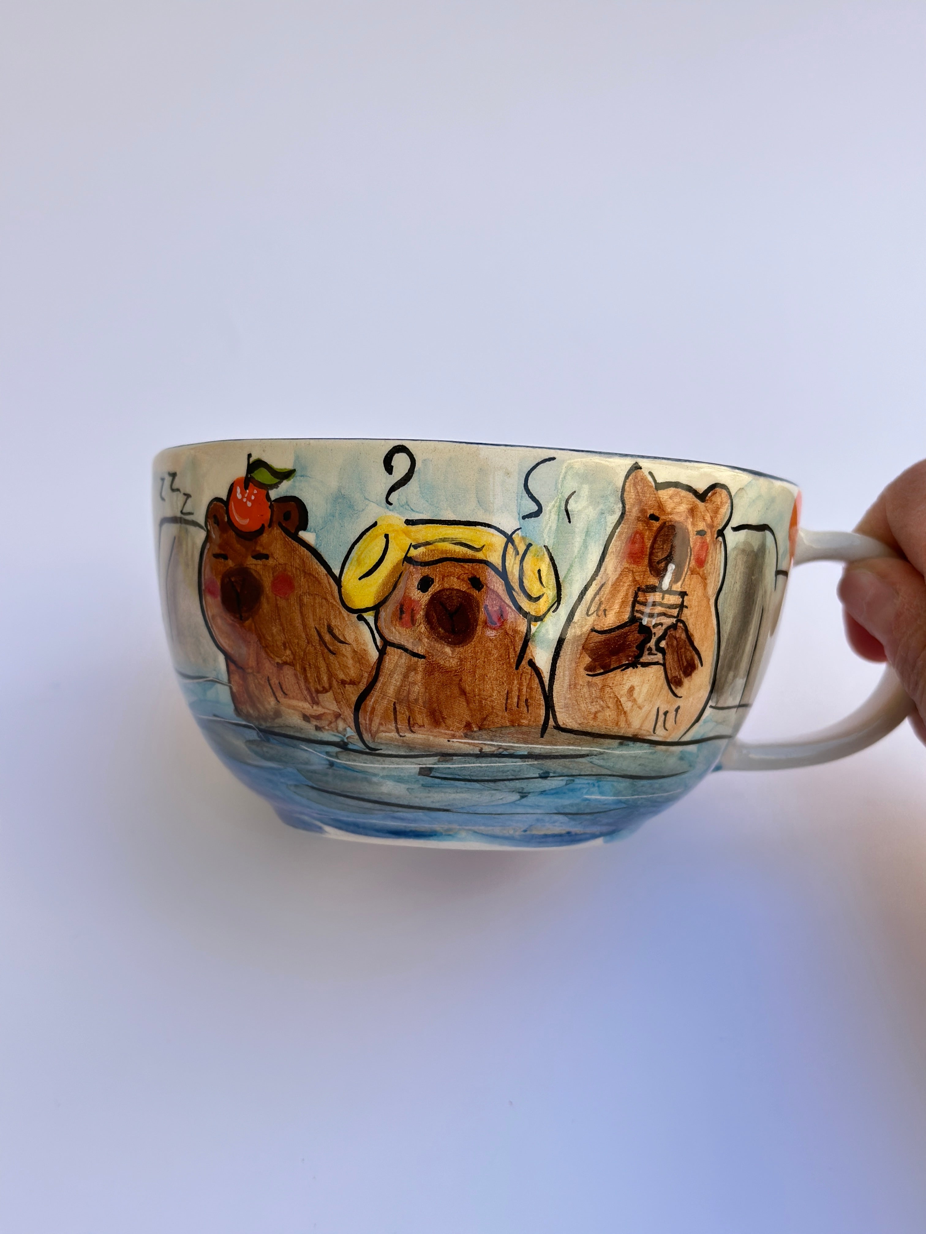 Capybara handmade mug