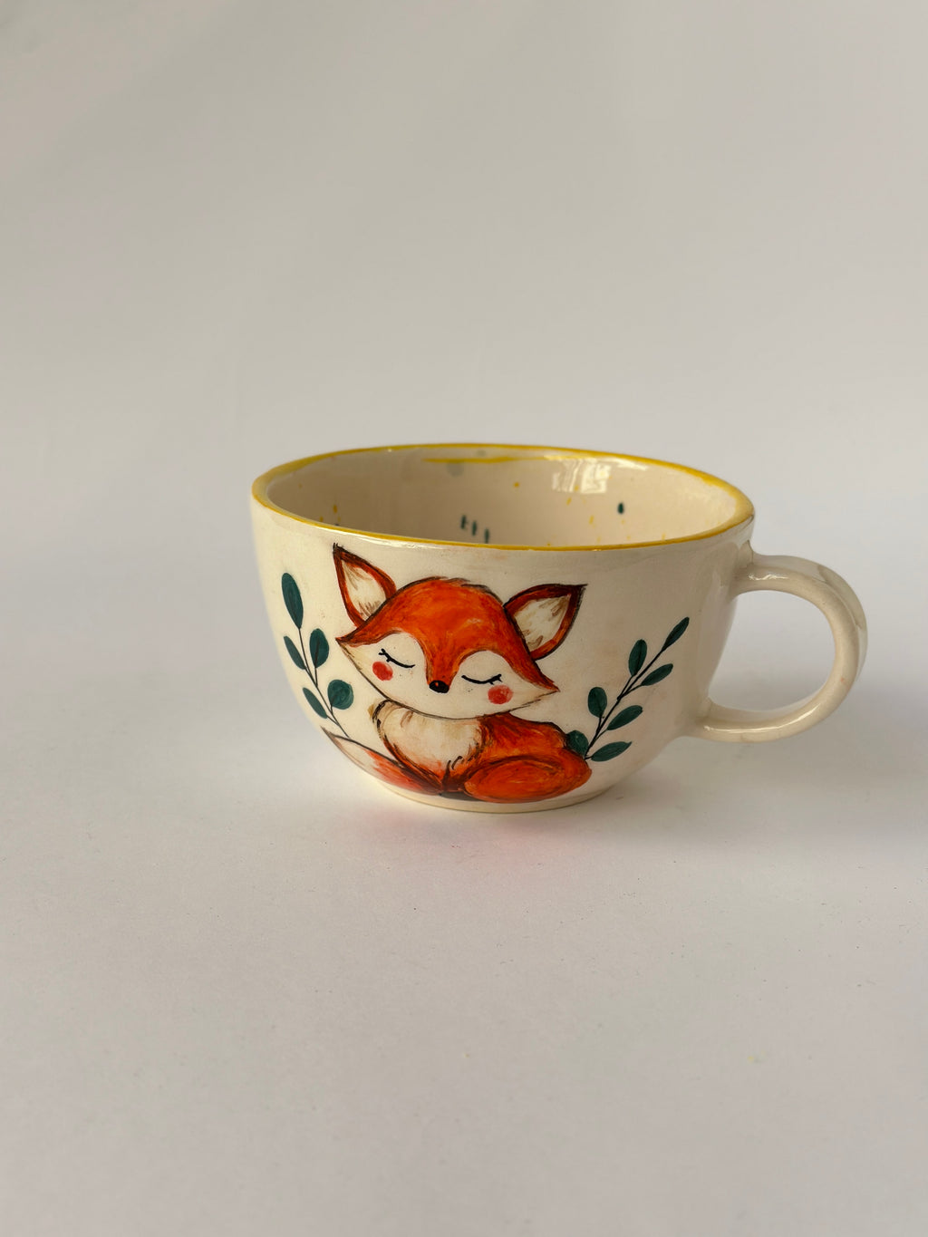 Fox handmade mug