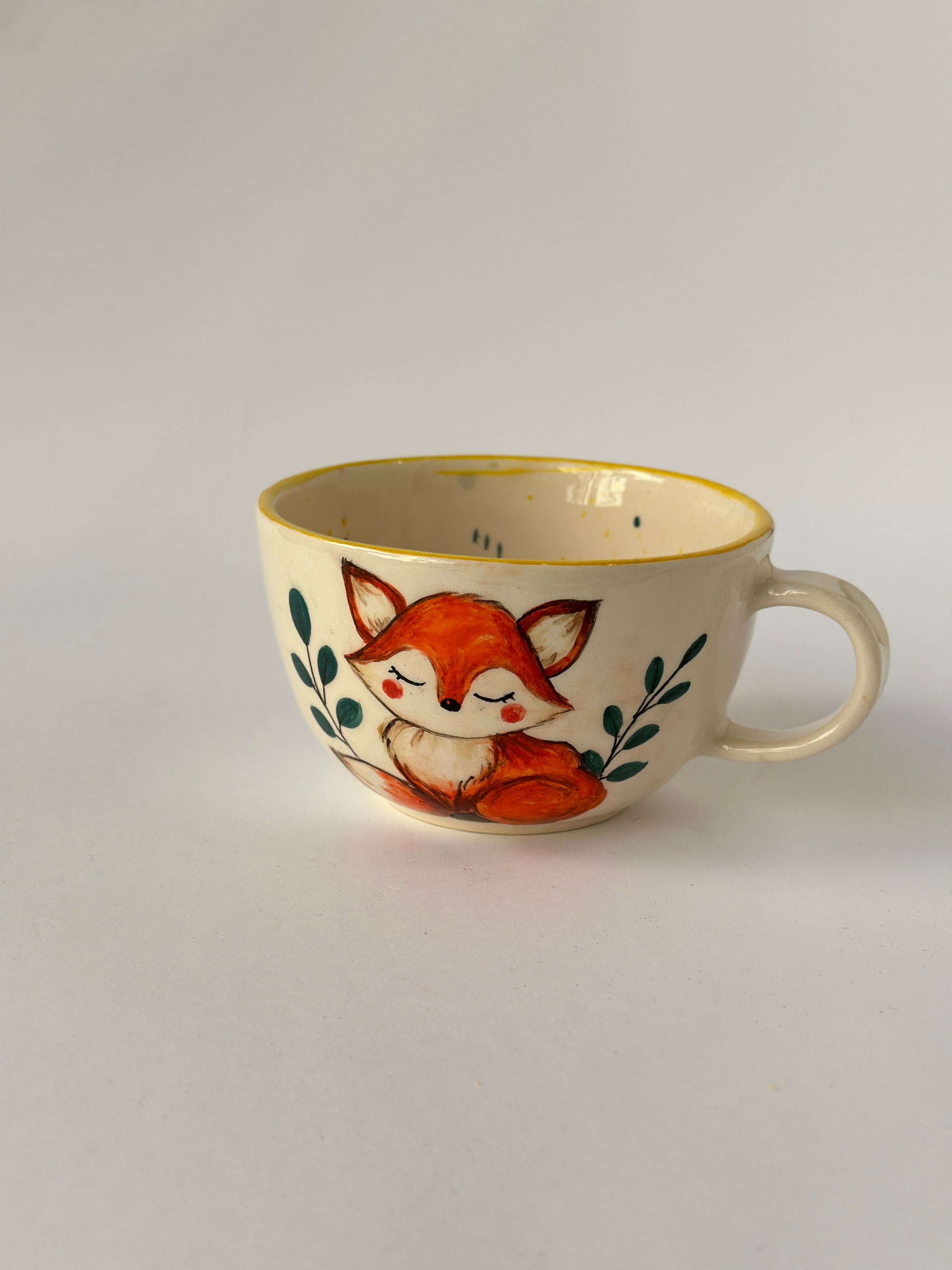 Fox handmade mug
