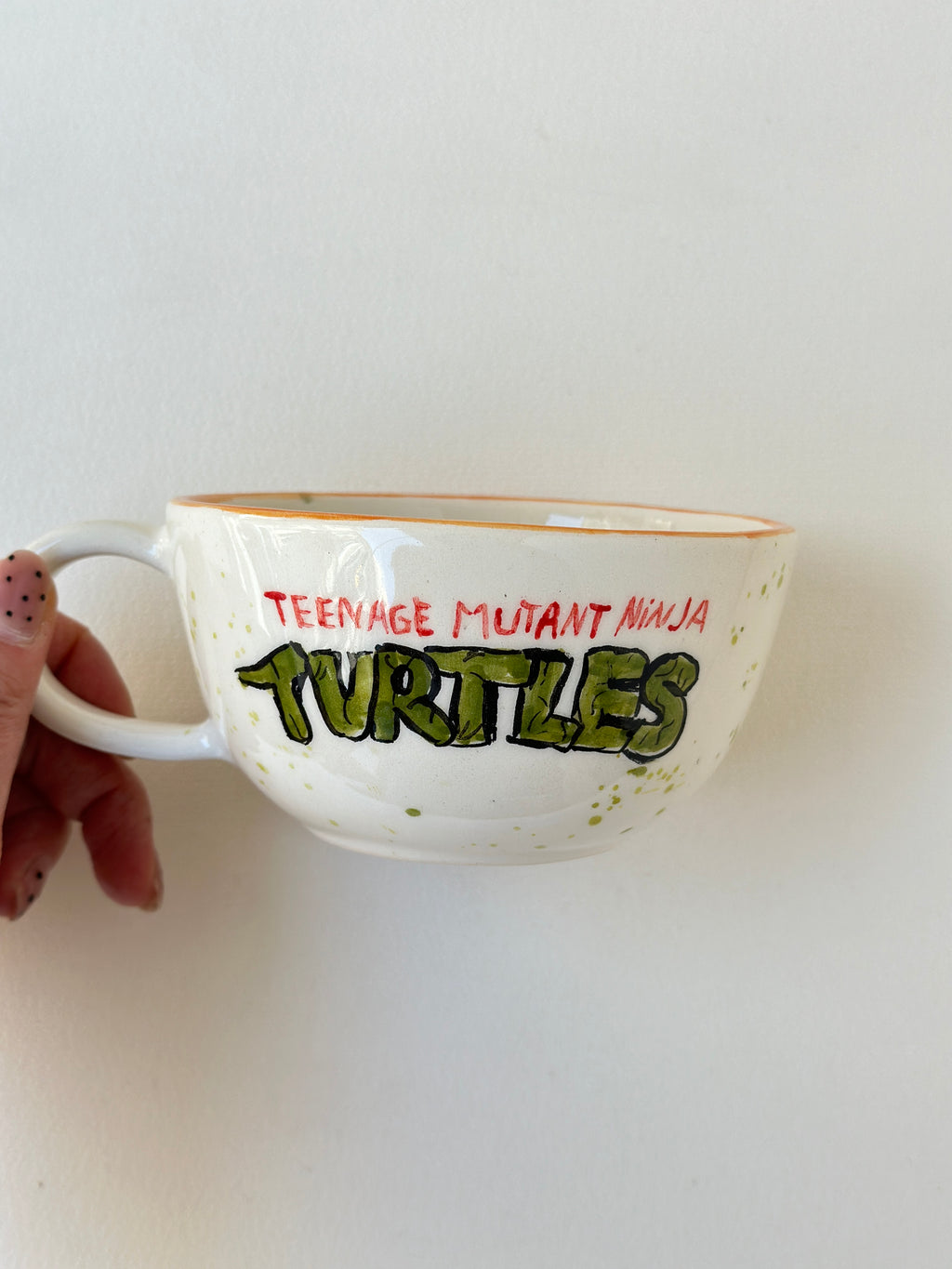 Warrior Turtle handmade mug