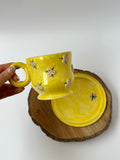 Daisy handmade mug and plate