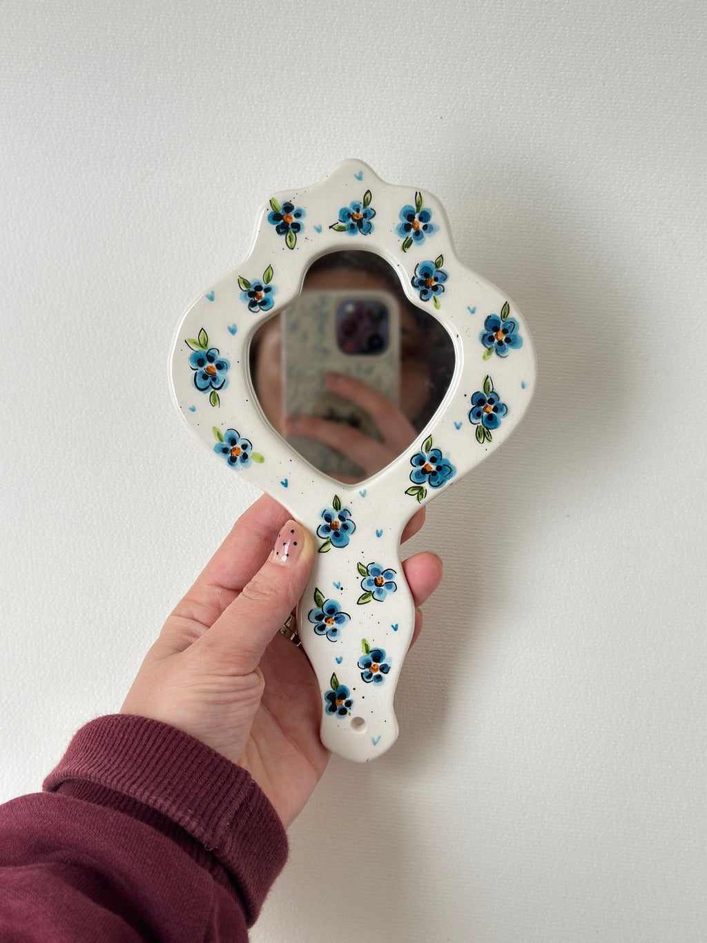 Flowers handmade mirror