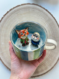 Zootopia Nick and Judy handmade mug