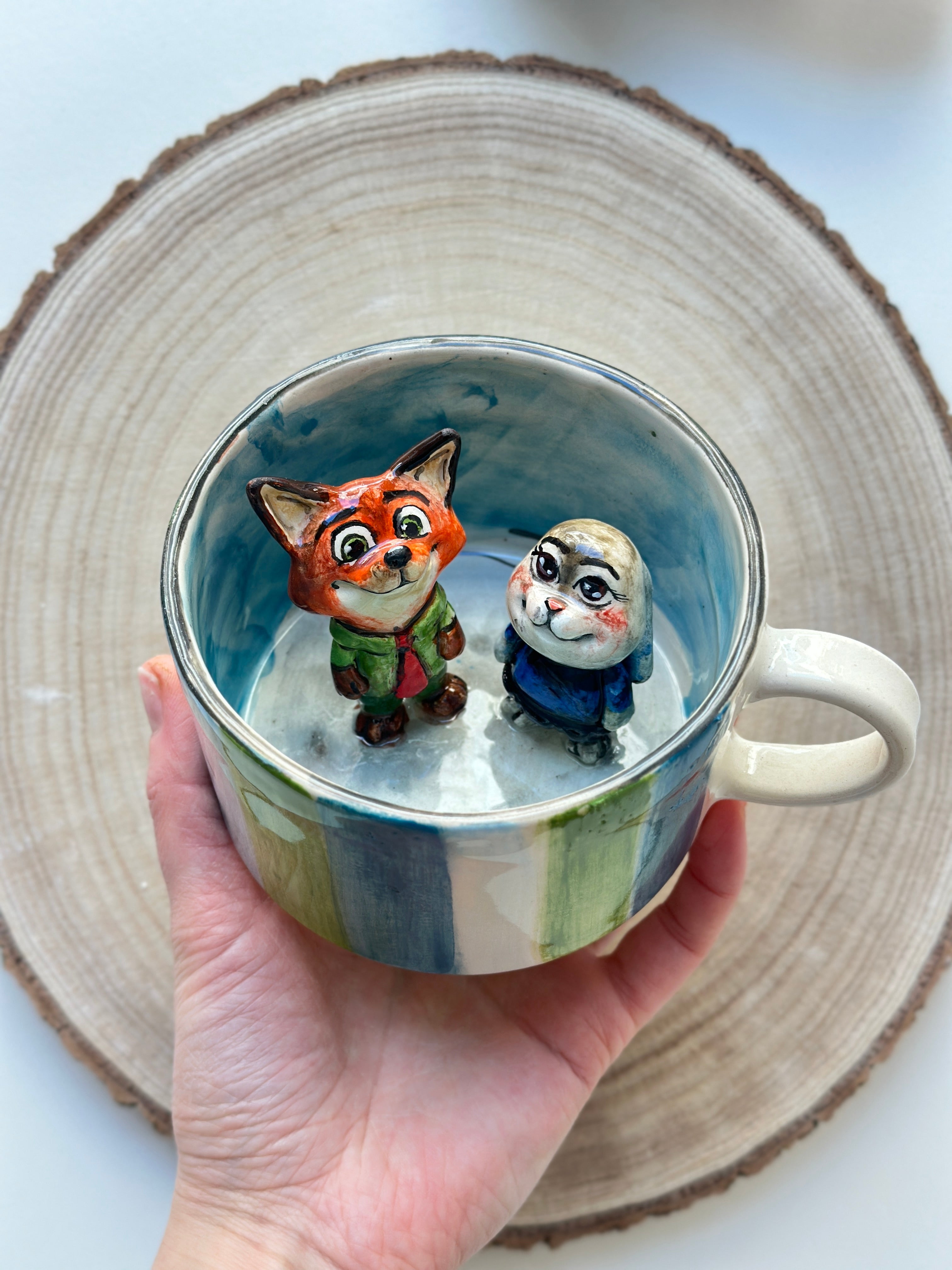 Zootopia Nick and Judy handmade mug