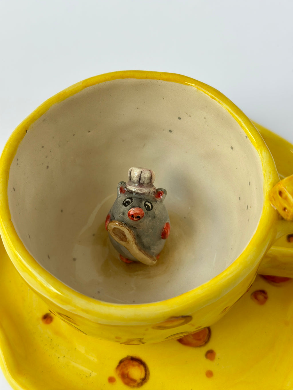 Ratatouille handmade mug and plates