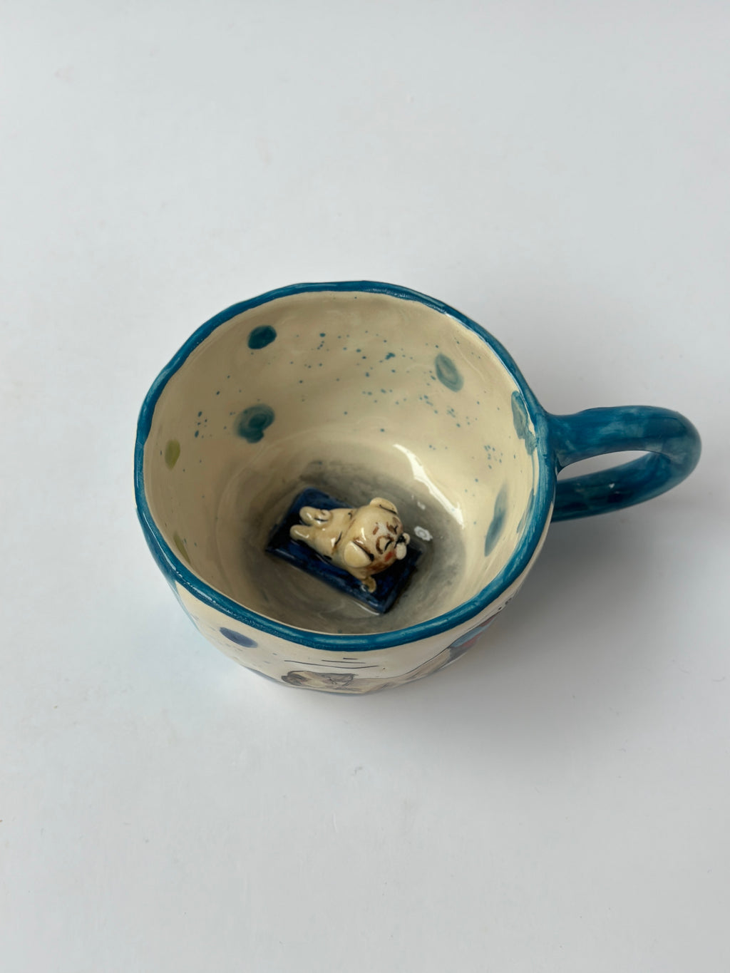 Dog (Pilates practitioner ) handmade mug🙂