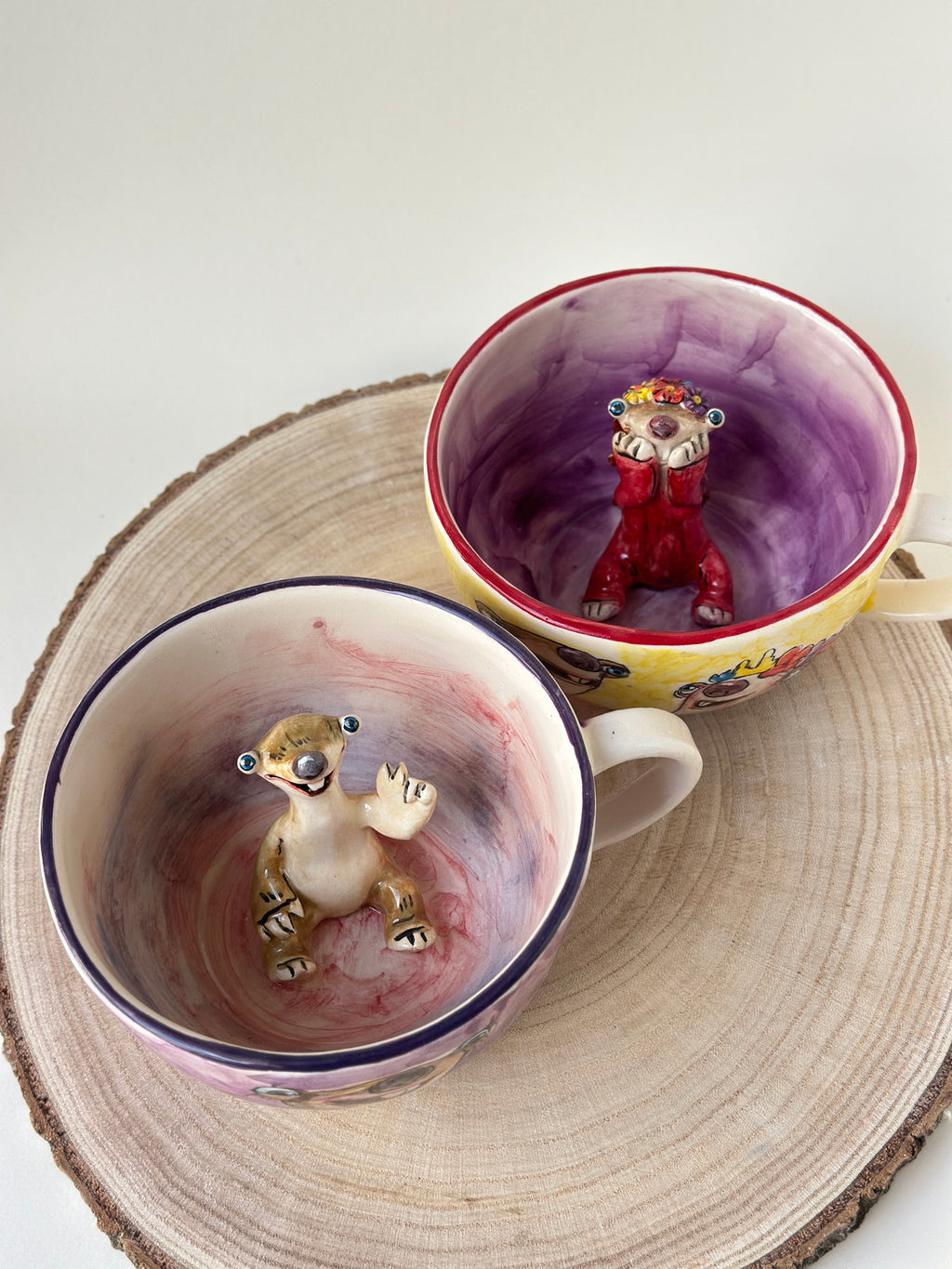 Sid and Brooke handmade mugs
