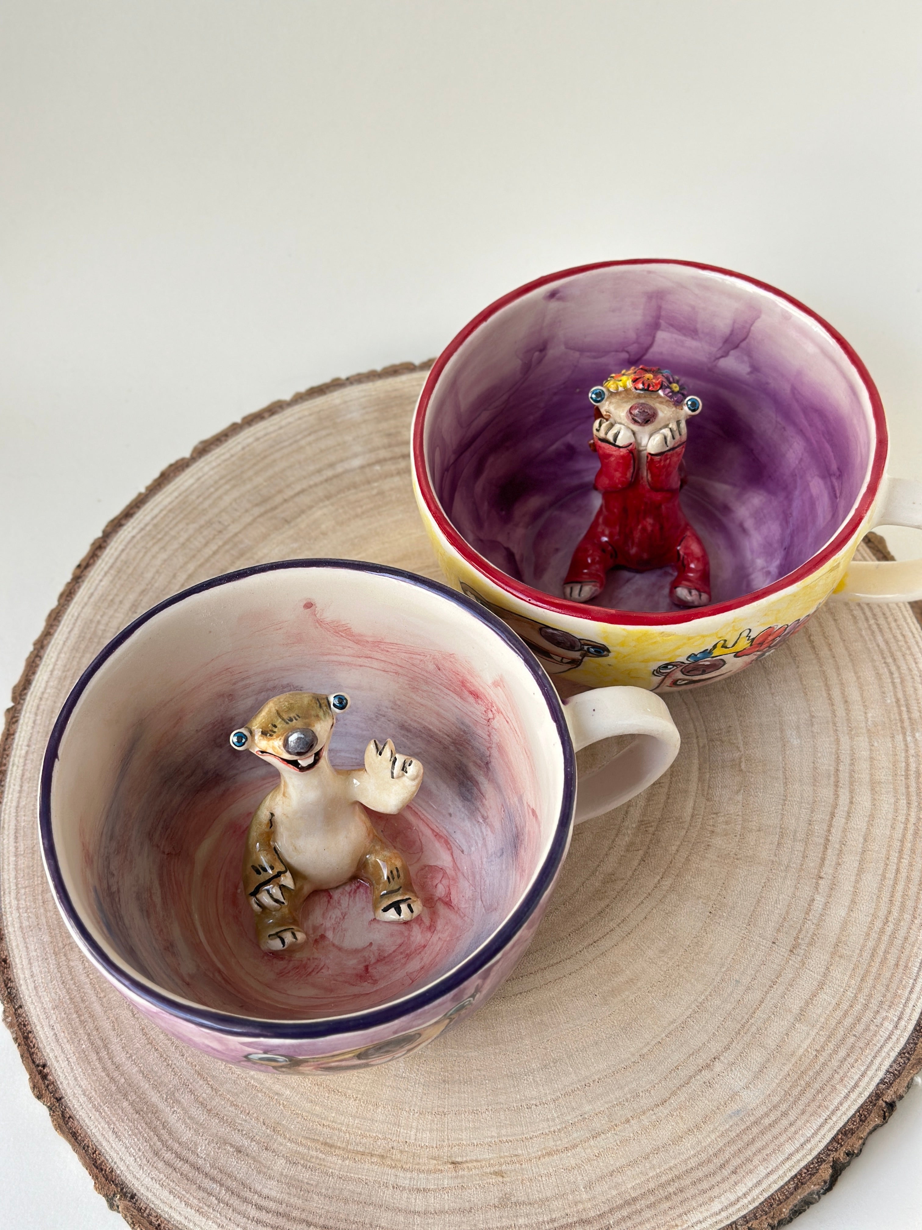 Sid and Brooke handmade mugs