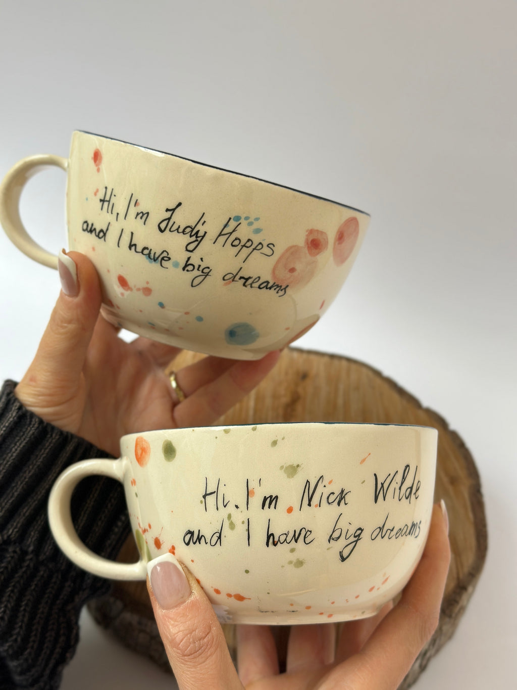 Zootopia Nick and Judy handmade mugs