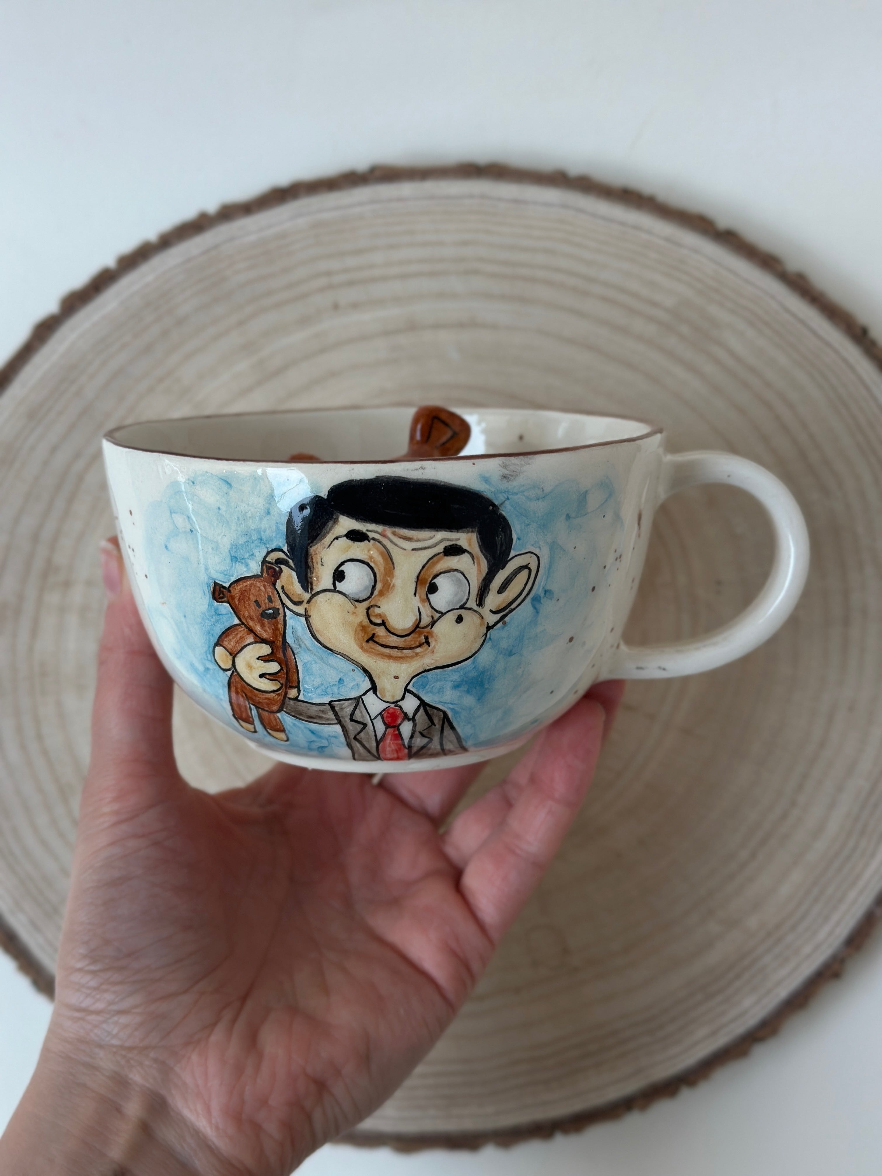 Mr.Bean handmade mug