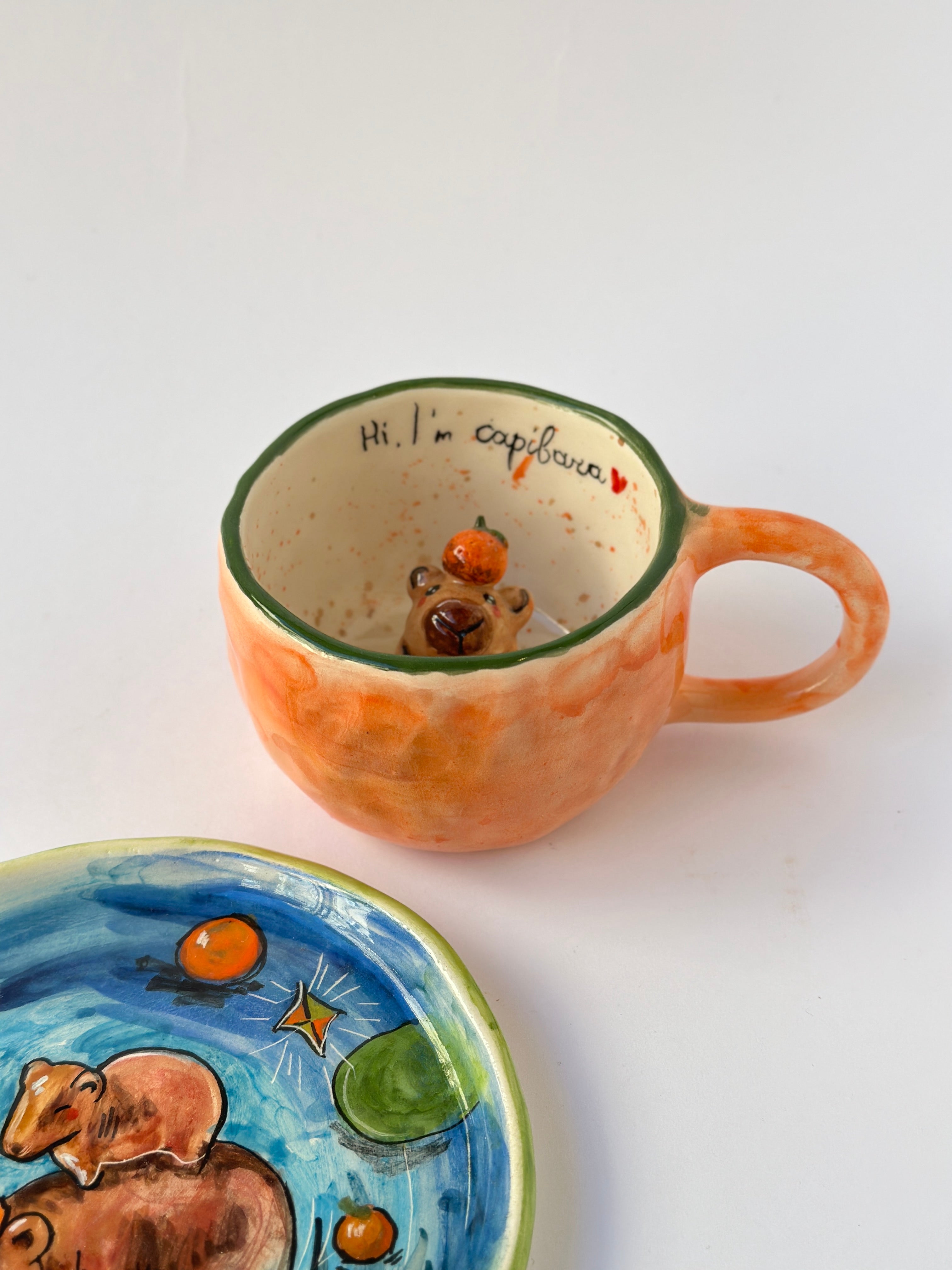 Capibara handmade mug