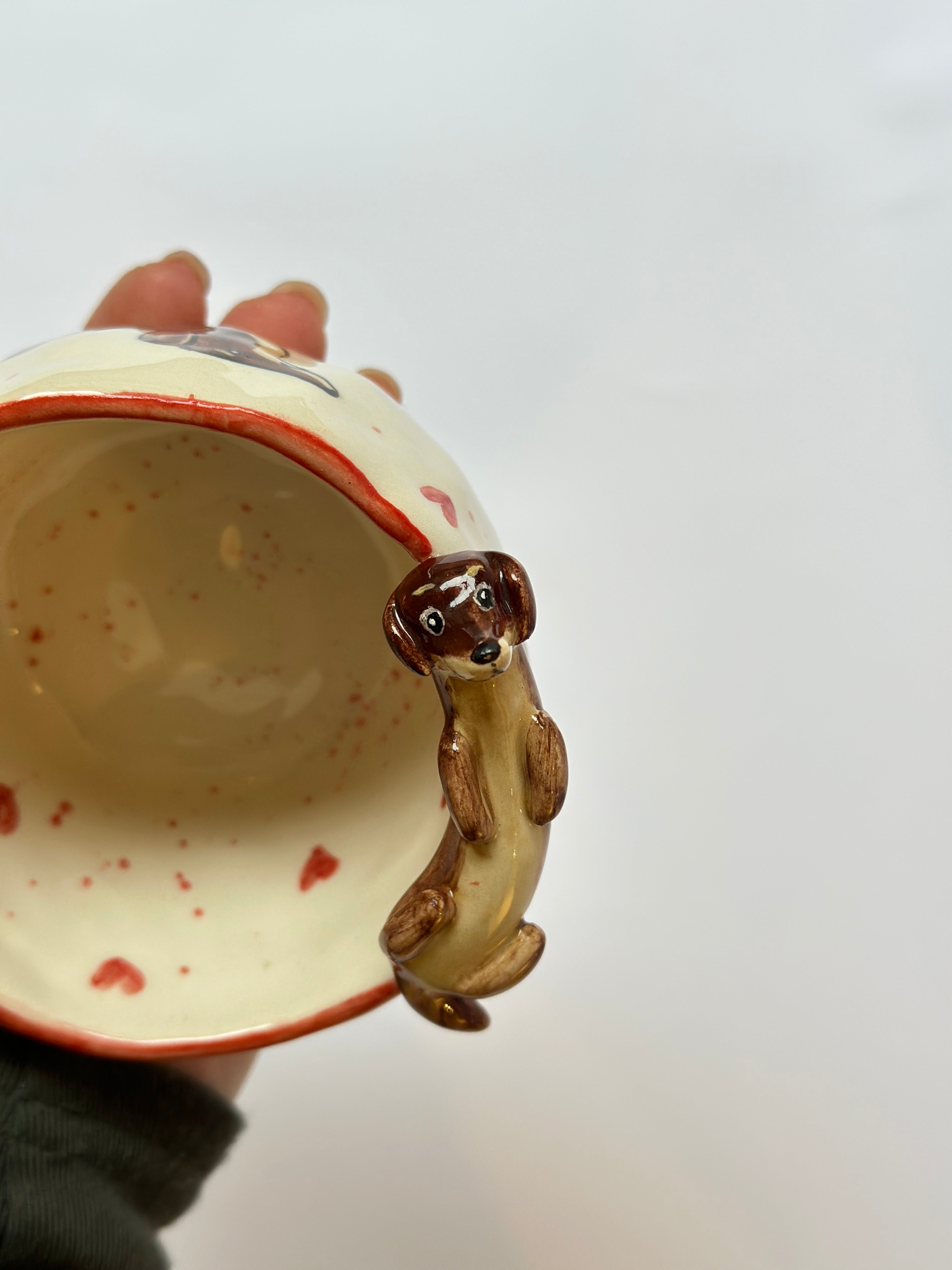 Dachshund handmade cup