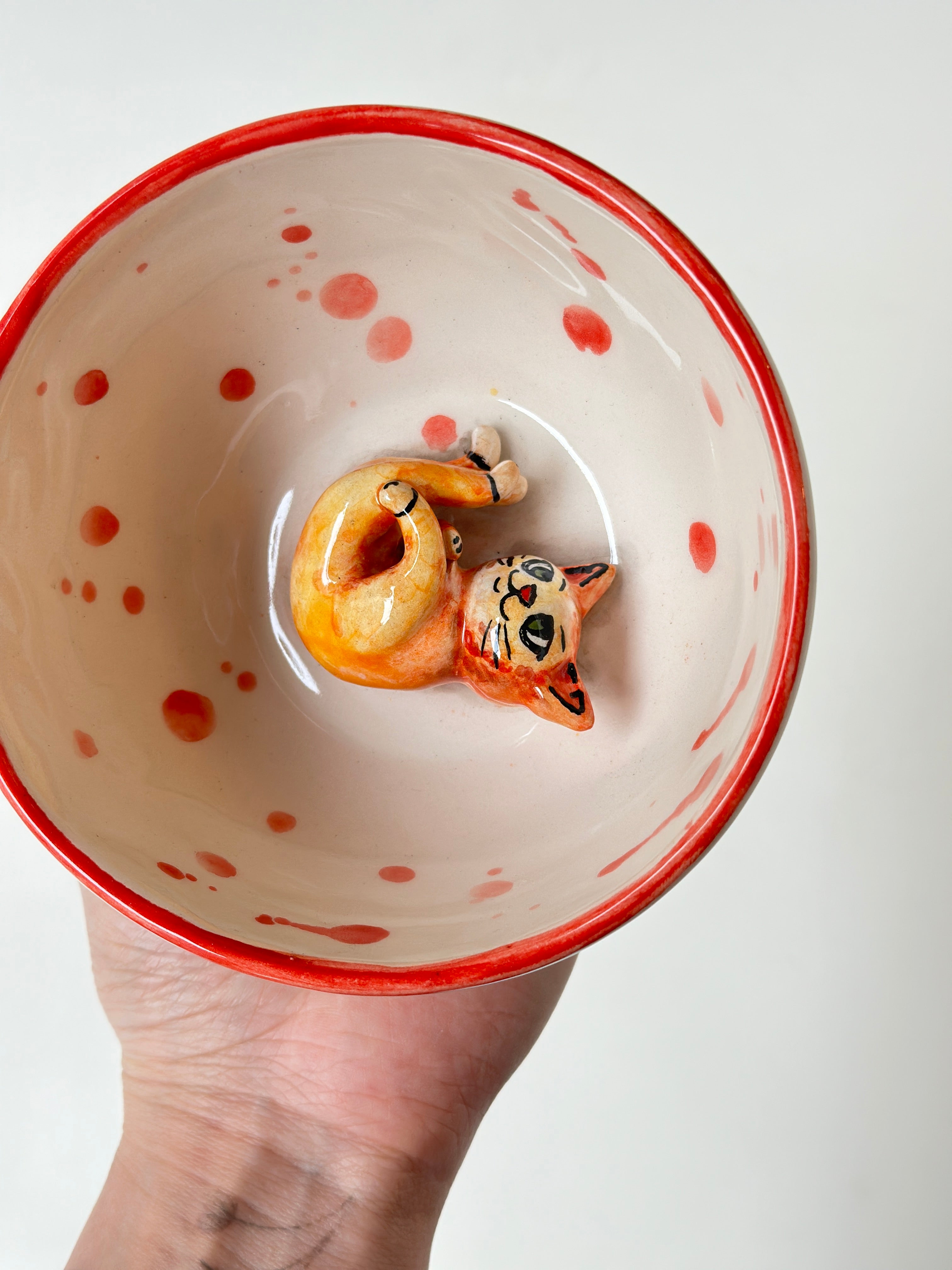Cat handmade mug