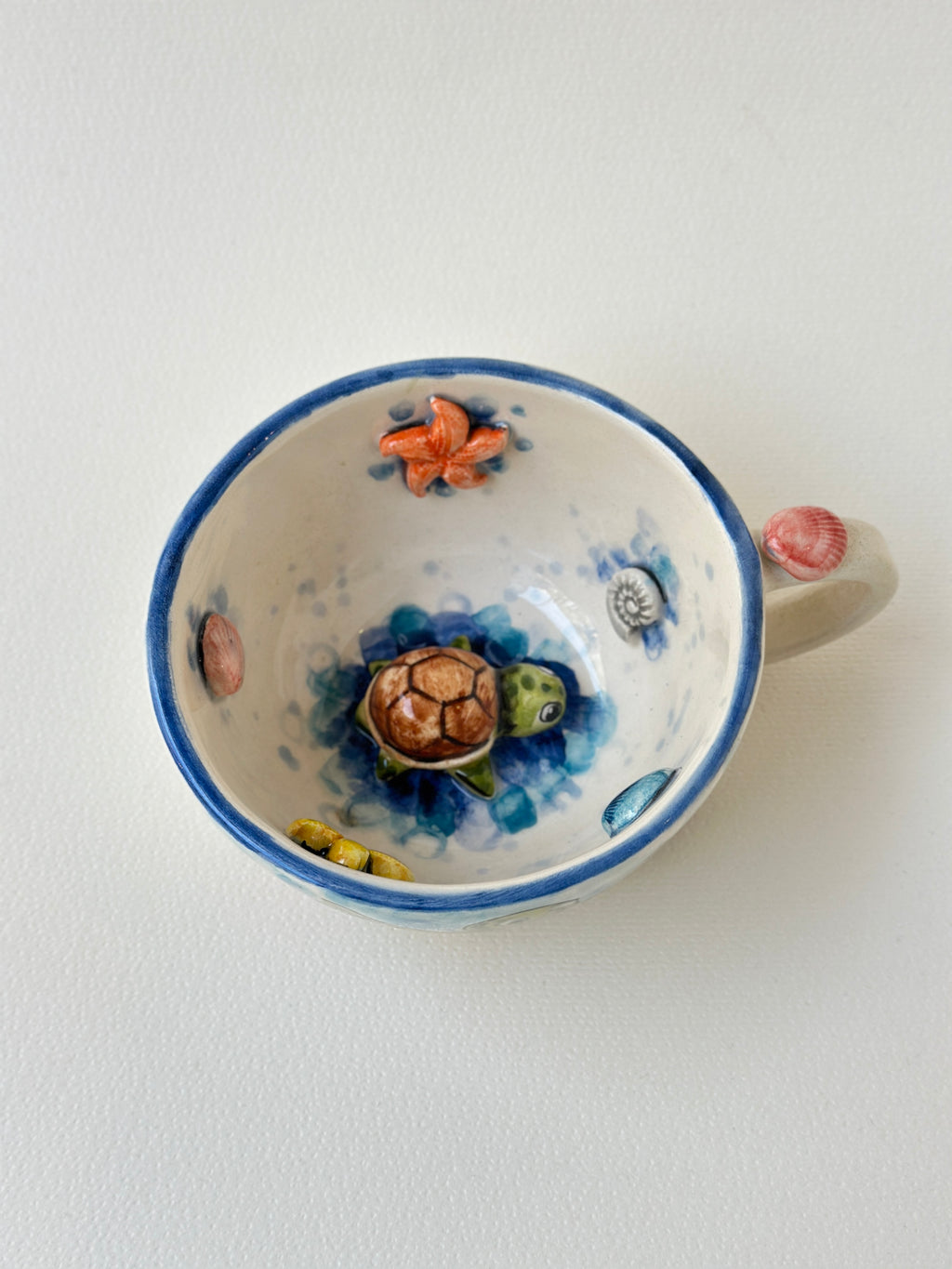 Sea Turtle handmade mug