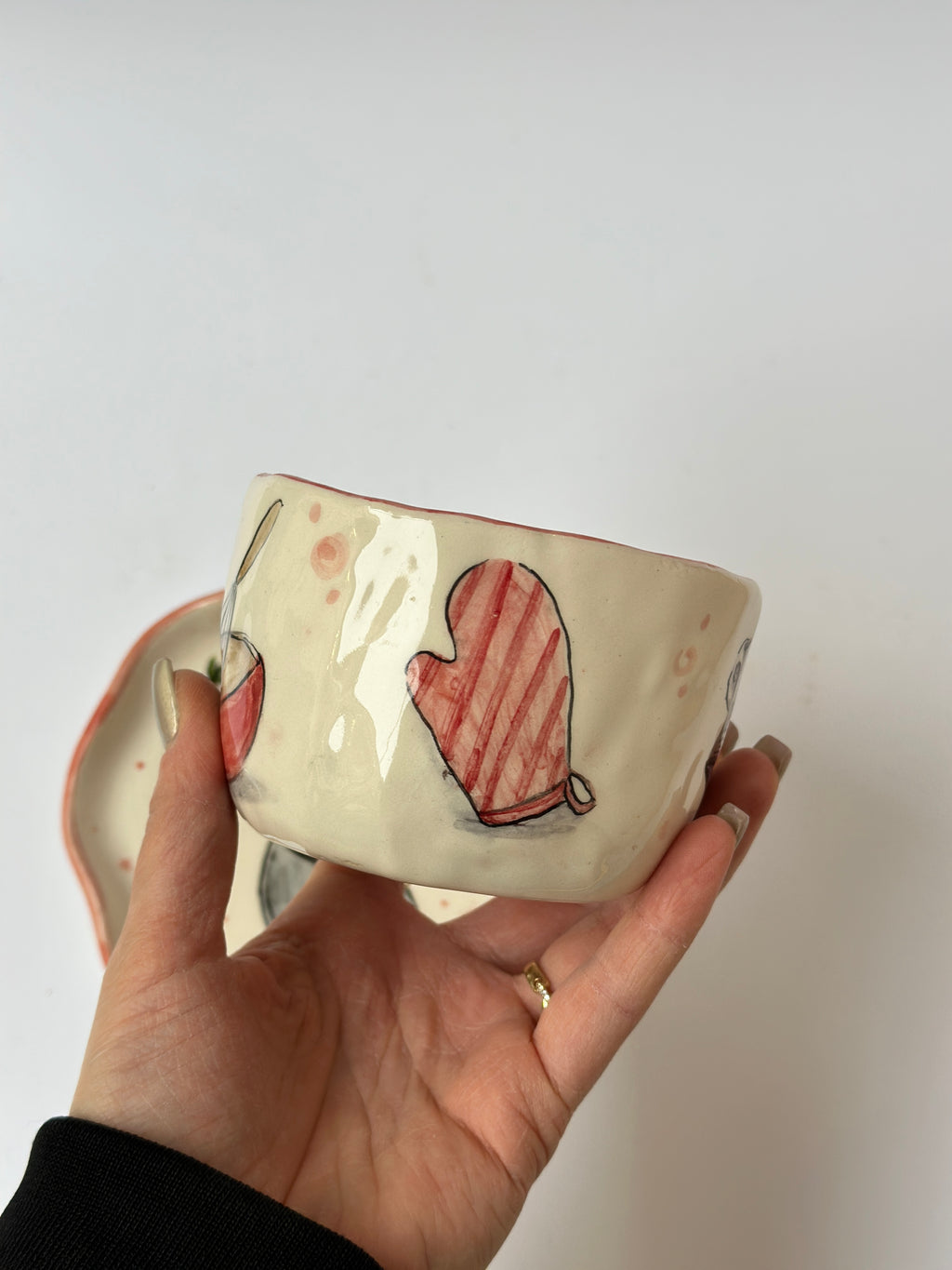 Ratatouille handmade mug and plate