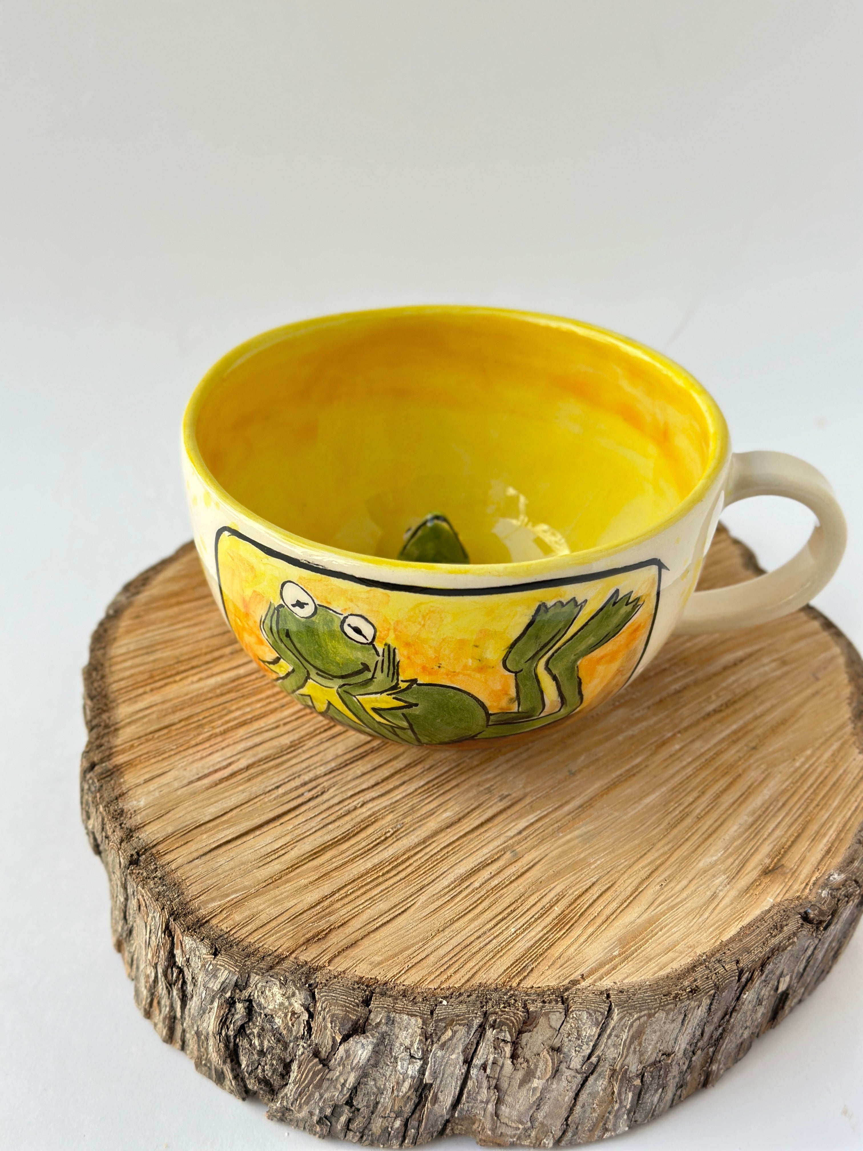 Kermit handmade mug