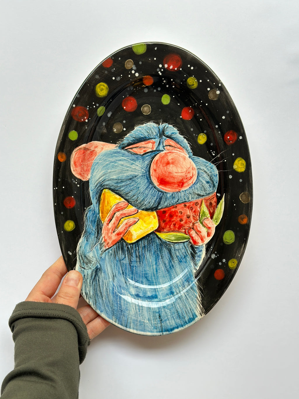 Ratatouille handmade plate