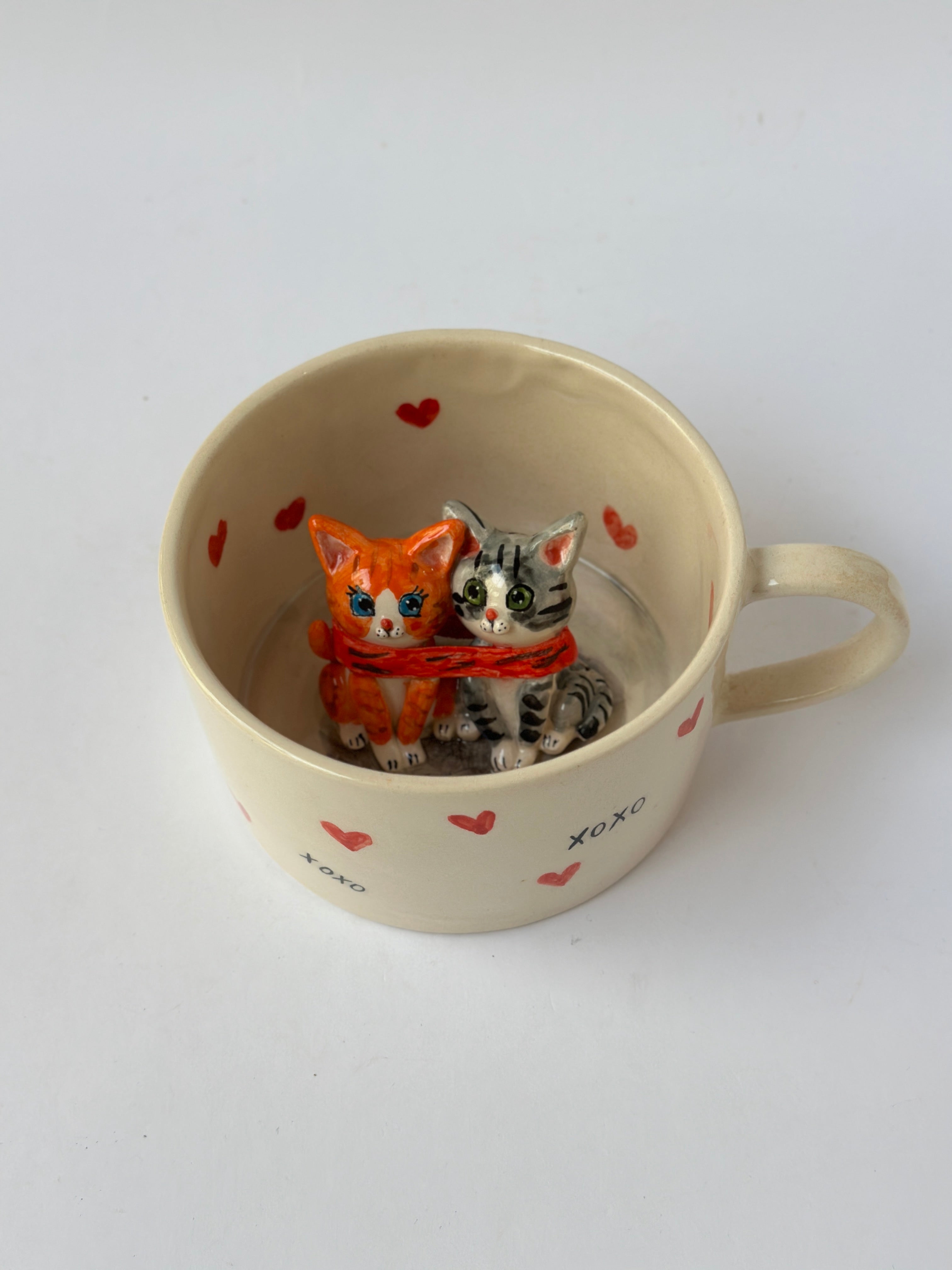 Lovely Cats handmade mug