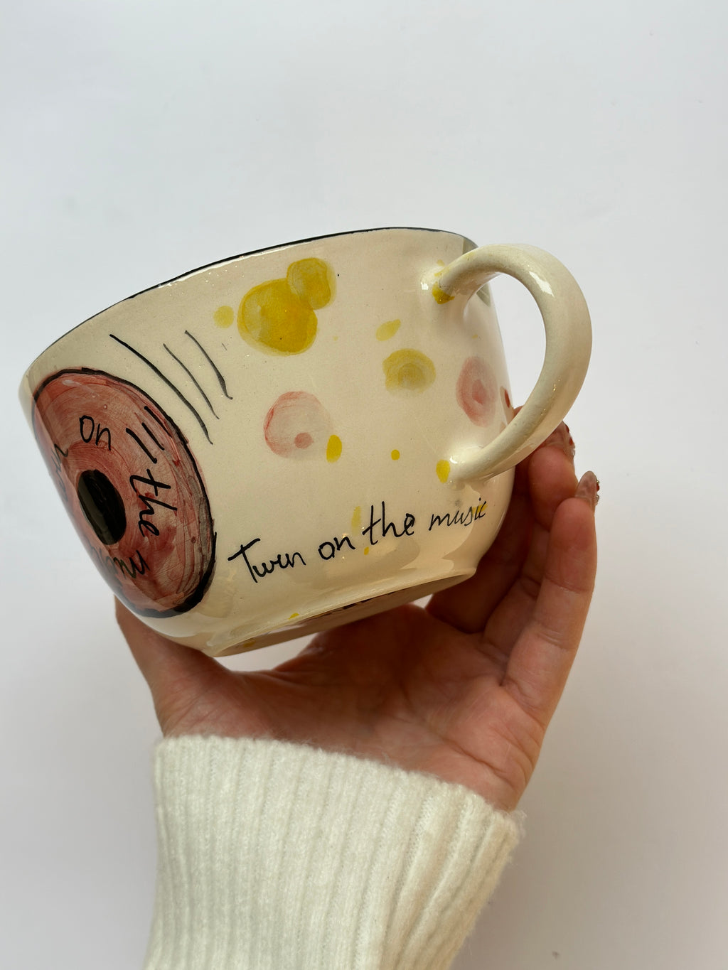 Cool Cat😌 handmade mug
