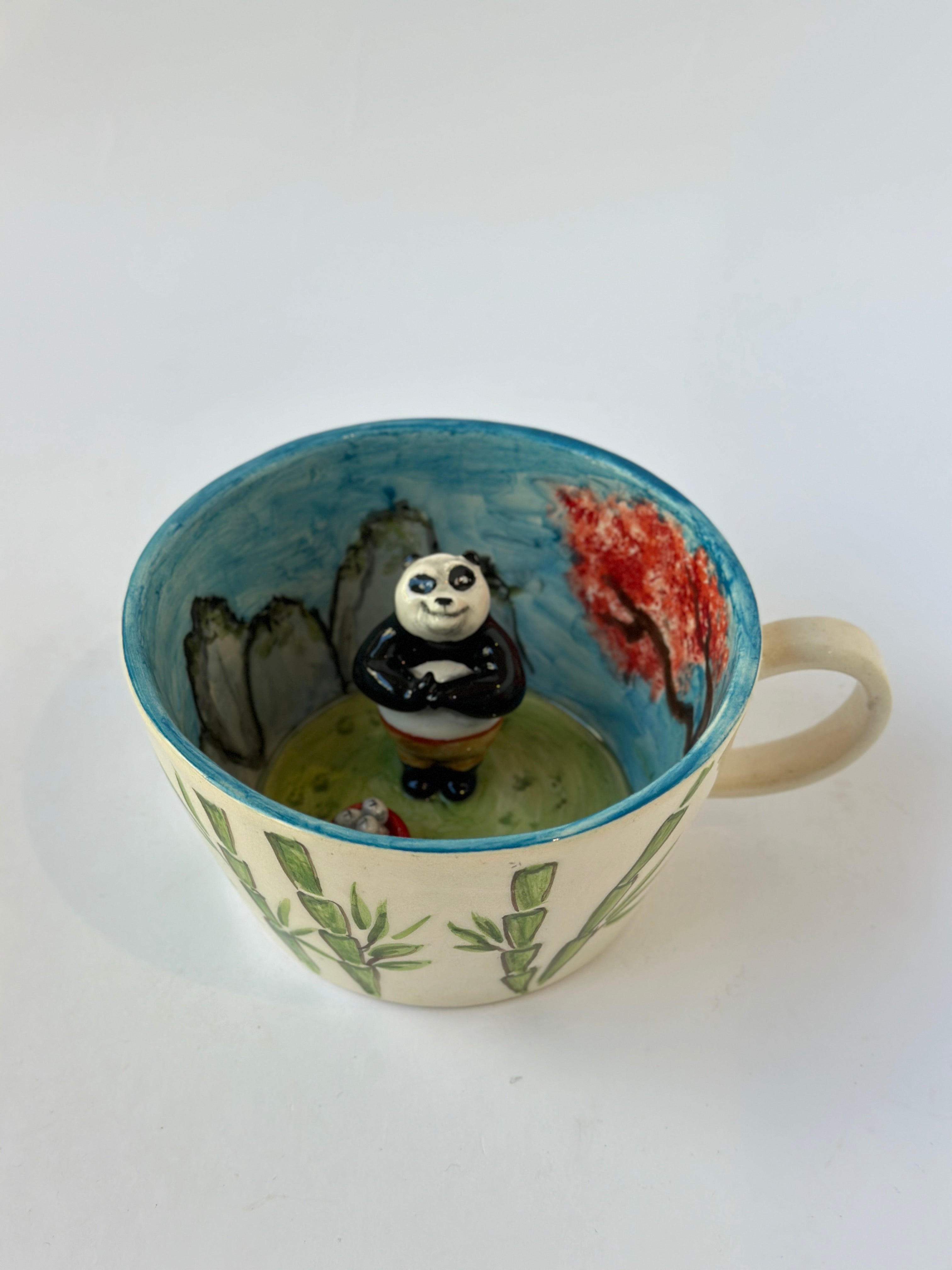 Kung fu Panda handmade ceramic mug