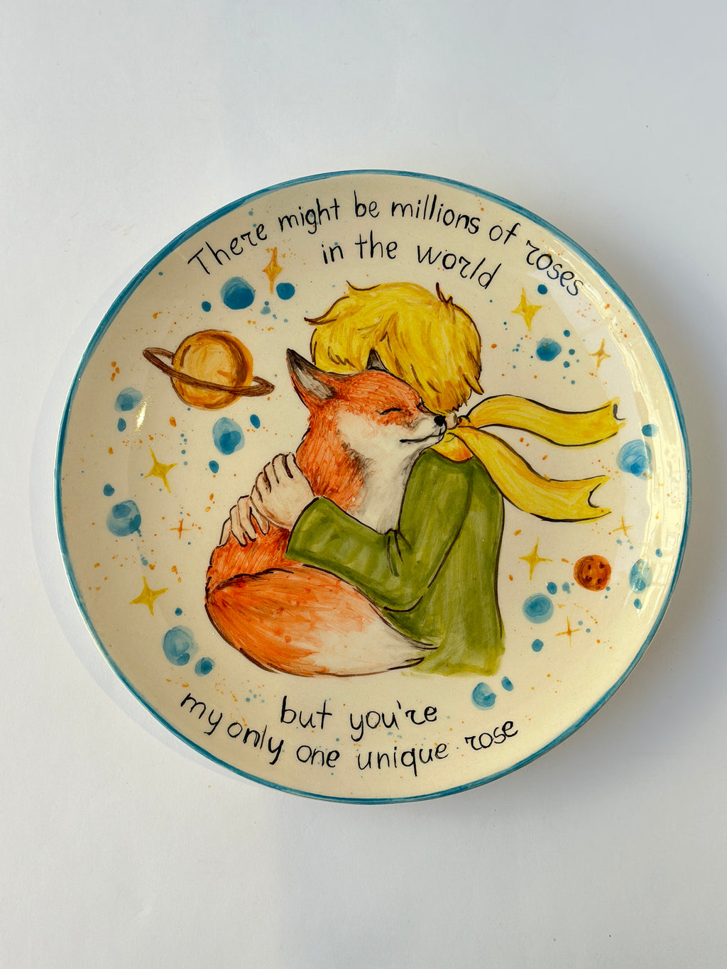 Little Prince handmade plate