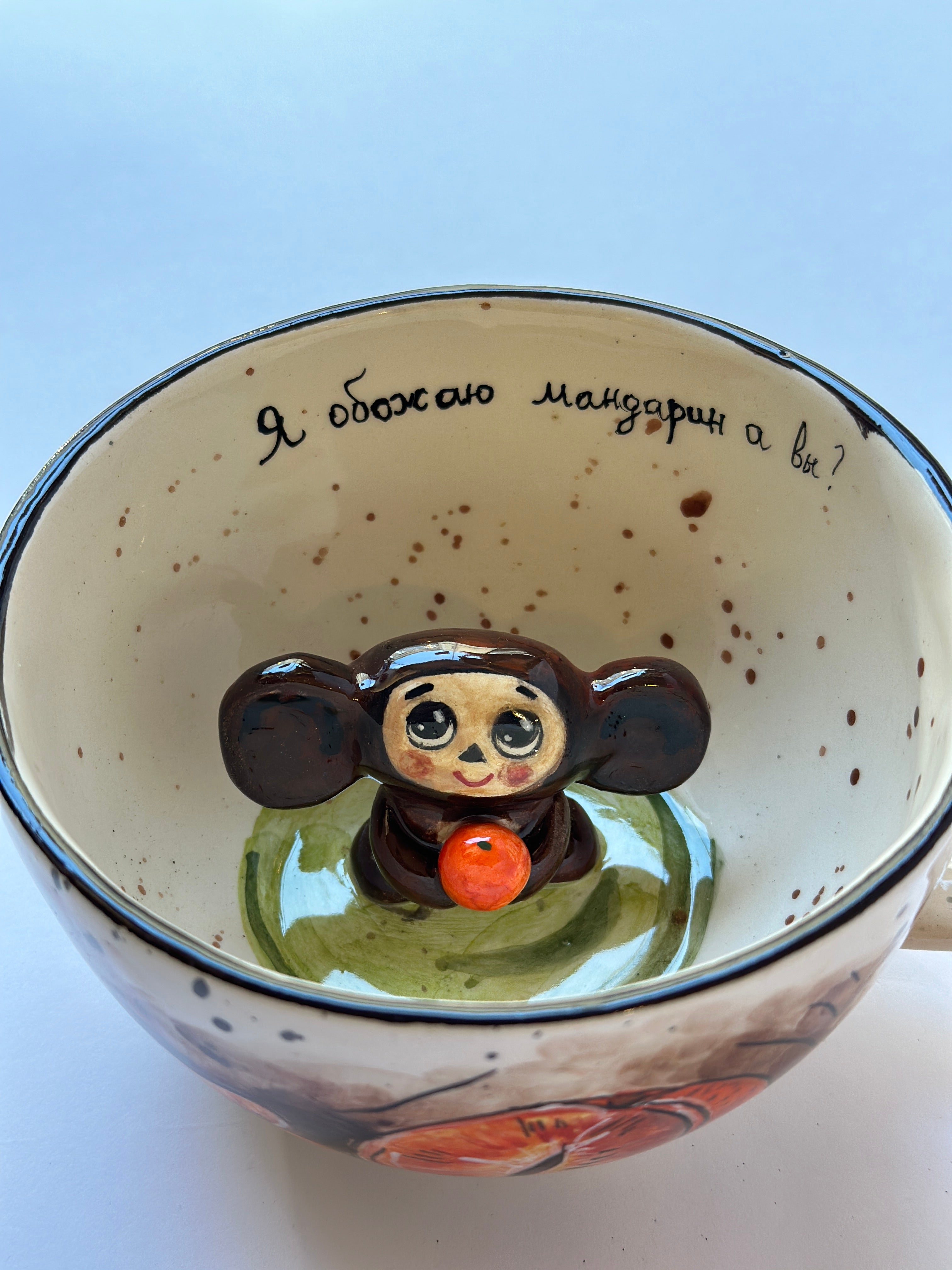 Cheburashka handmade mug