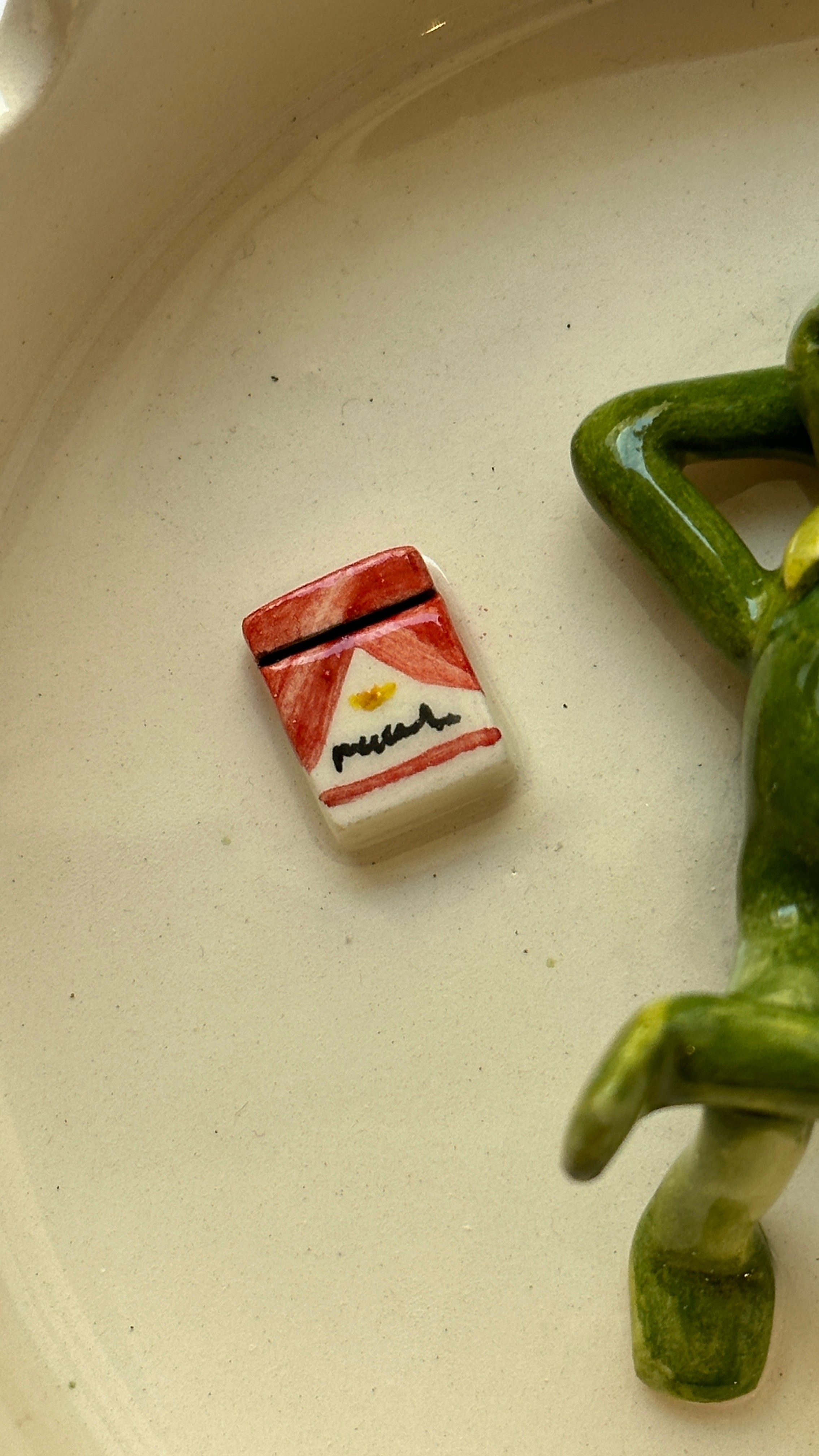 Kermit handmade ashtray