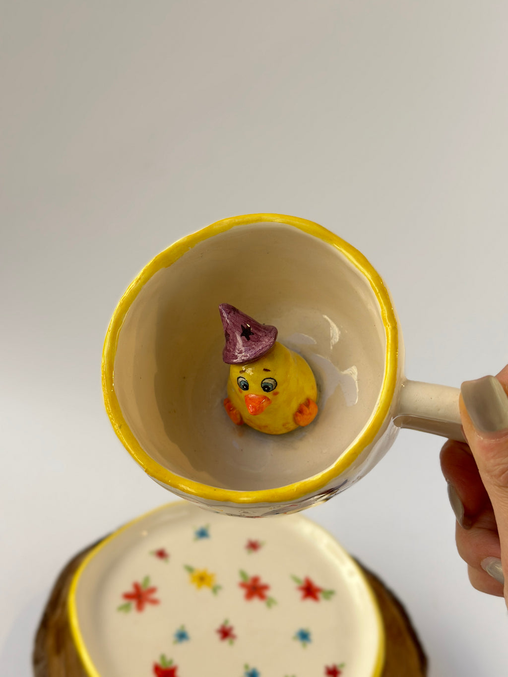 Chick 🐥 handmade mug and plate