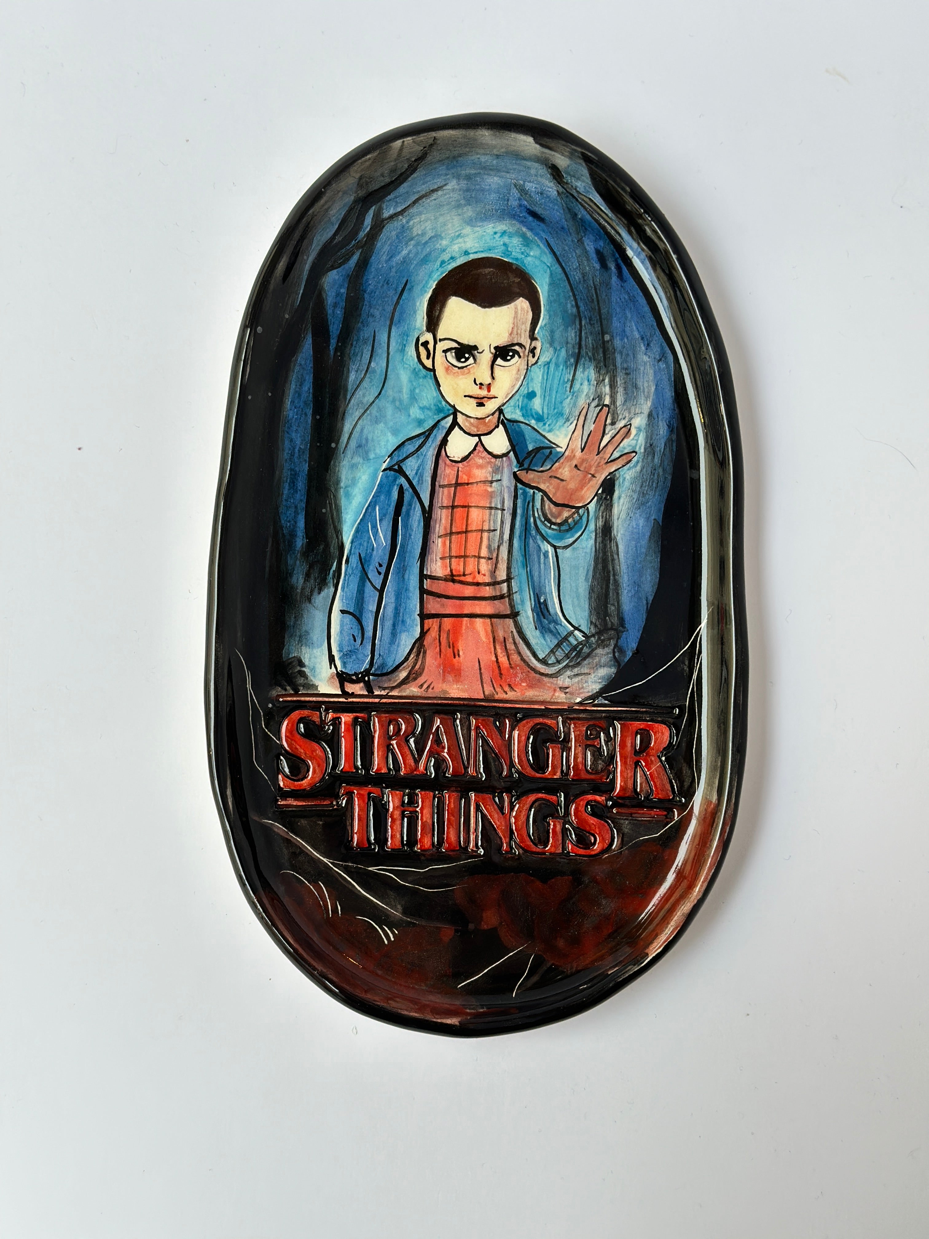 Stranger things “Eleven” handmade plate