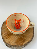 Cat mug handmade