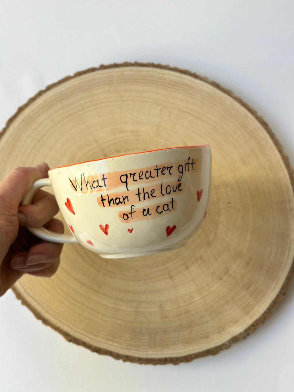 Cat handmade mug