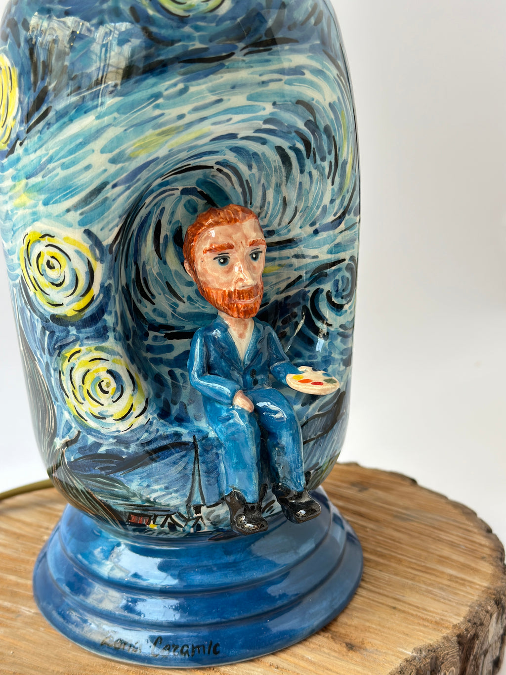 Vincent Wan Gogh handmade lamp