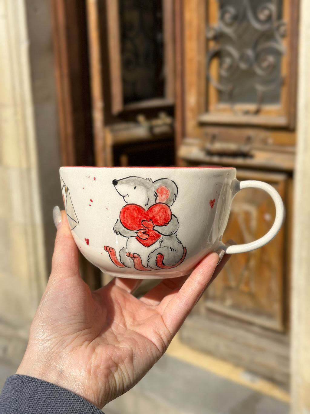 Love mug handmade