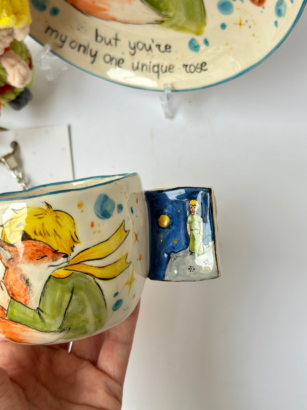 Little Prince Special gift box ( plate, mug,two pieces keychain)