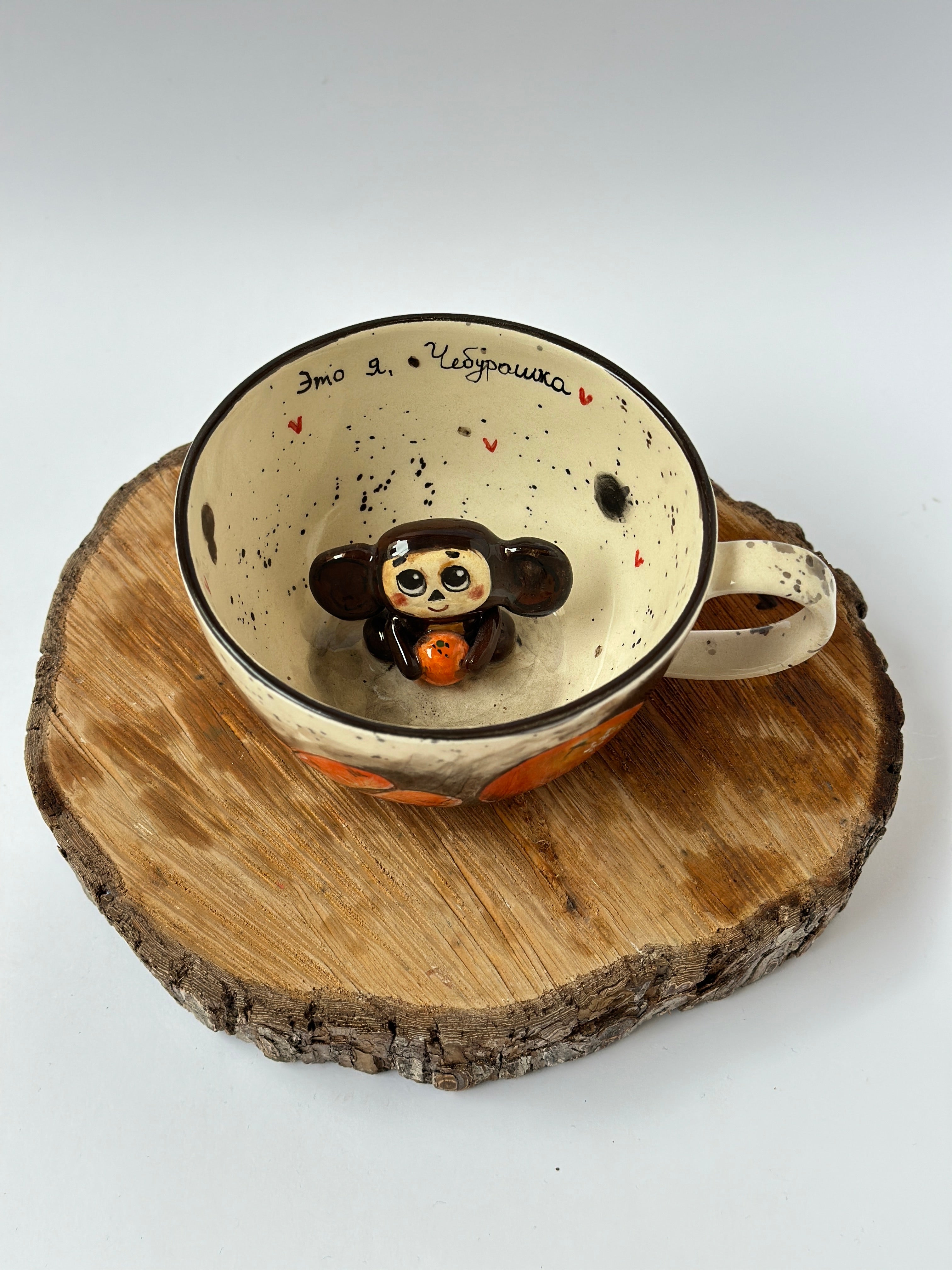 Cheburashka handmade mug